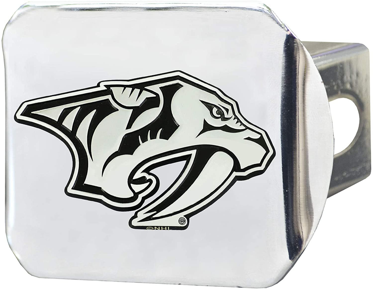 Nashville Predators Hitch Cover Solid Metal with Raised Chrome Metal Emblem 2" Square Type III