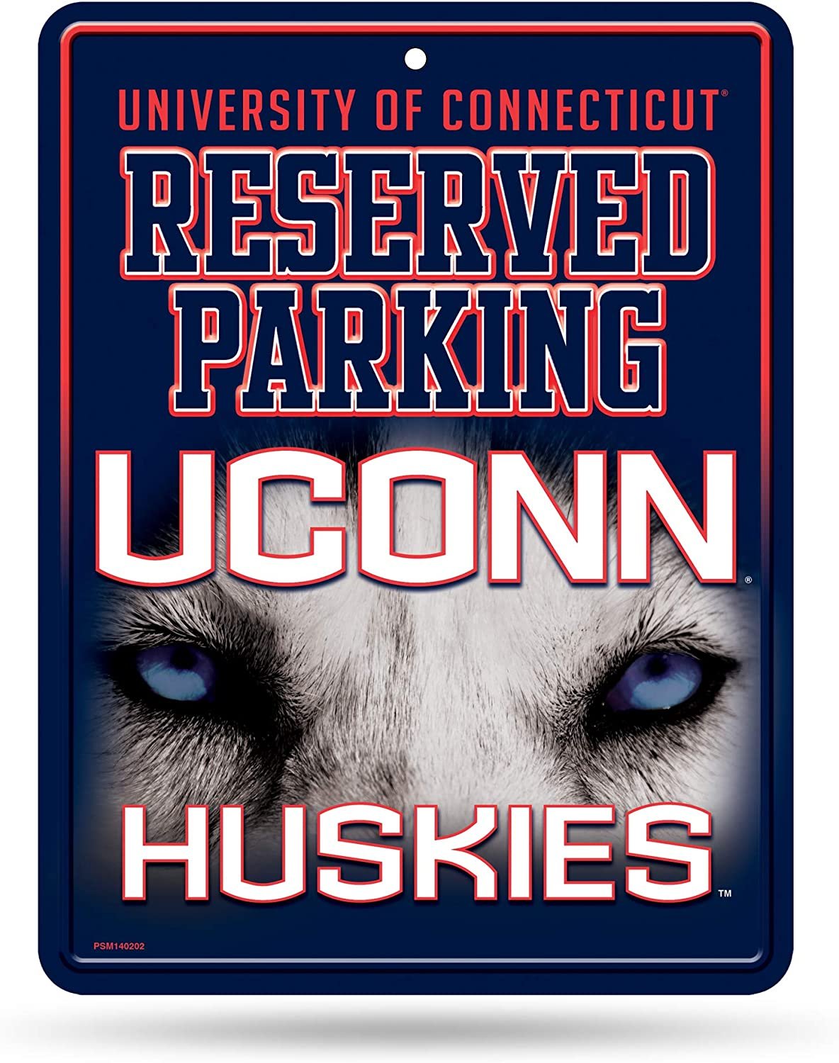 Connecticut Huskies Metal Parking Sign University of