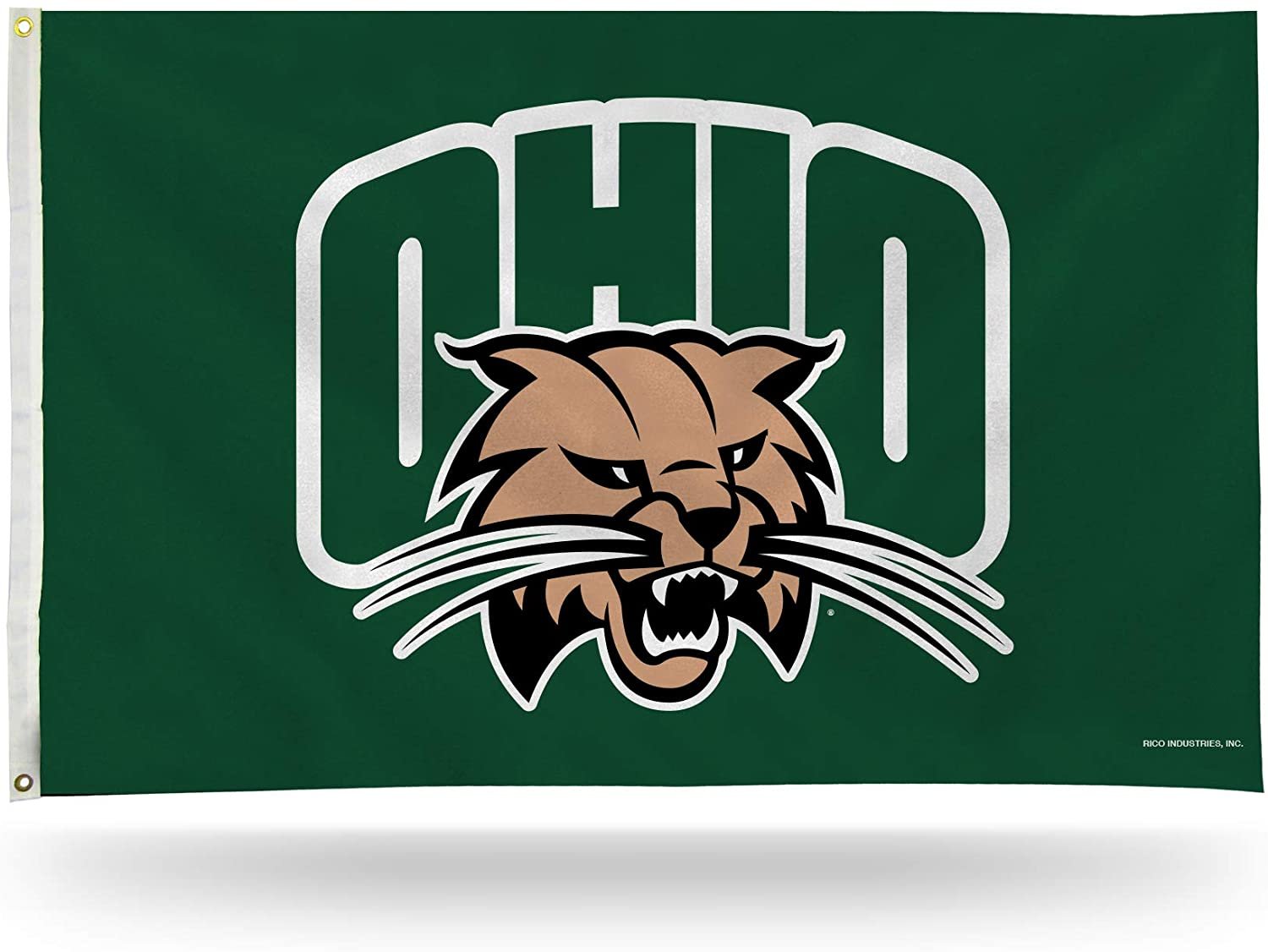 University of Ohio Bobcats Premium 3x5 Feet Flag Banner, Logo Design, Metal Grommets, Outdoor Use, Single Sided