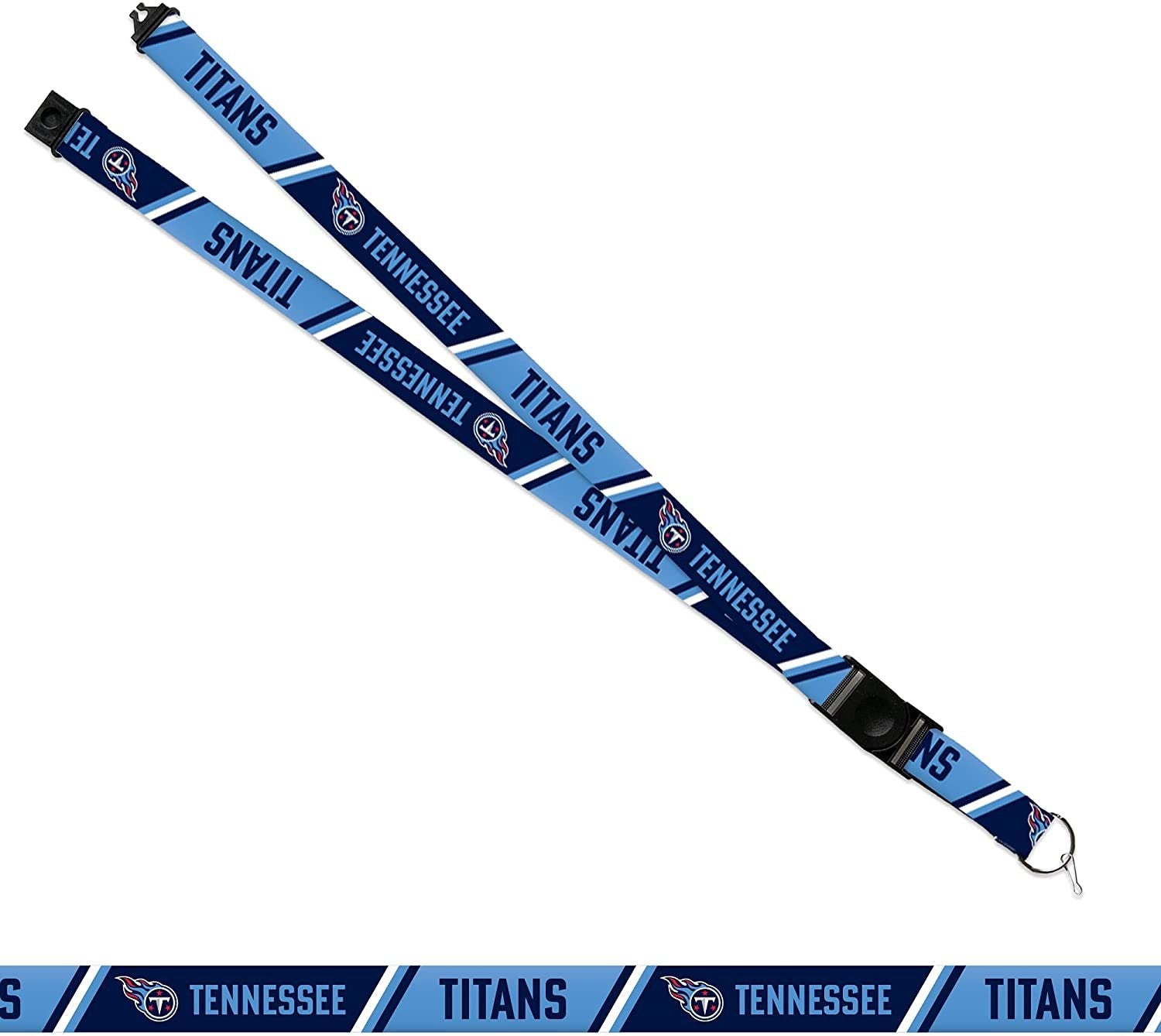 Tennessee Titans Lanyard Keychain Double Sided Breakaway Safety Design Adult 18 Inch