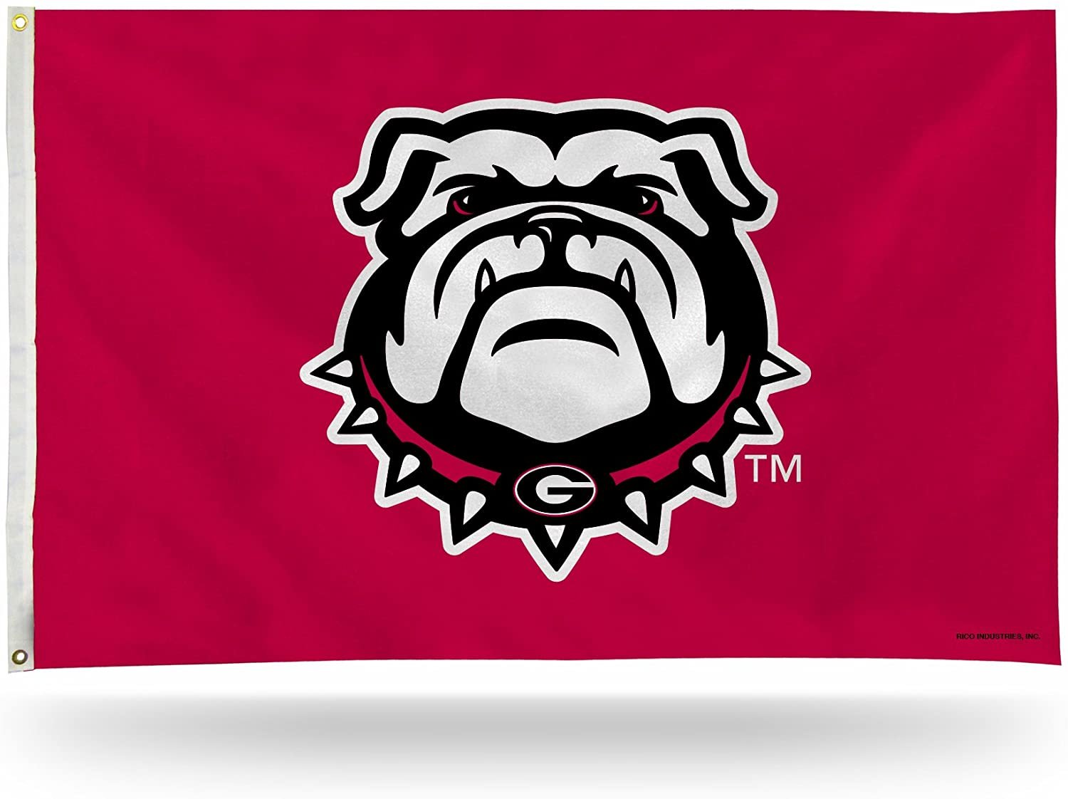 University of Georgia Bulldogs Premium 3x5 Feet Flag Banner, Mascot Design, Metal Grommets, Outdoor Use, Single Sided