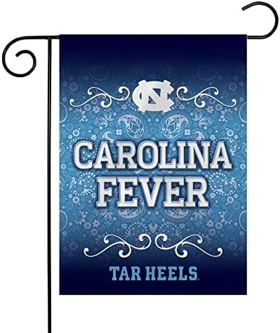 University of North Carolina Tar Heels Premium Double Sided Garden Flag Banner, 13x18 Inch, Display Pole Sold Separately