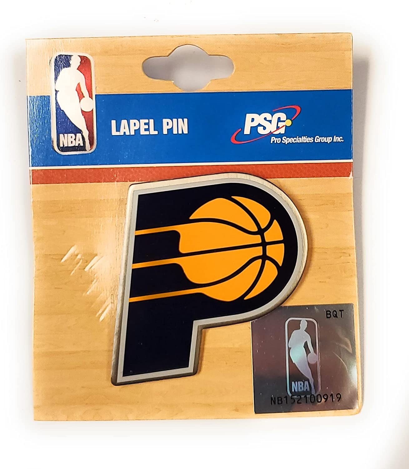 Indiana Pacers Premium Metal Pin, Lapel Hat Tie, Push Pin Backing