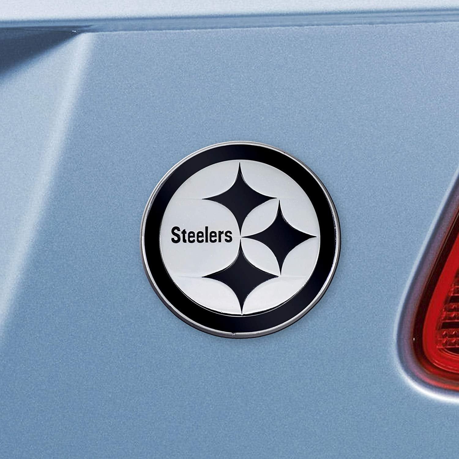 Pittsburgh Steelers Solid Metal Raised Auto Emblem Decal Adhesive Backing