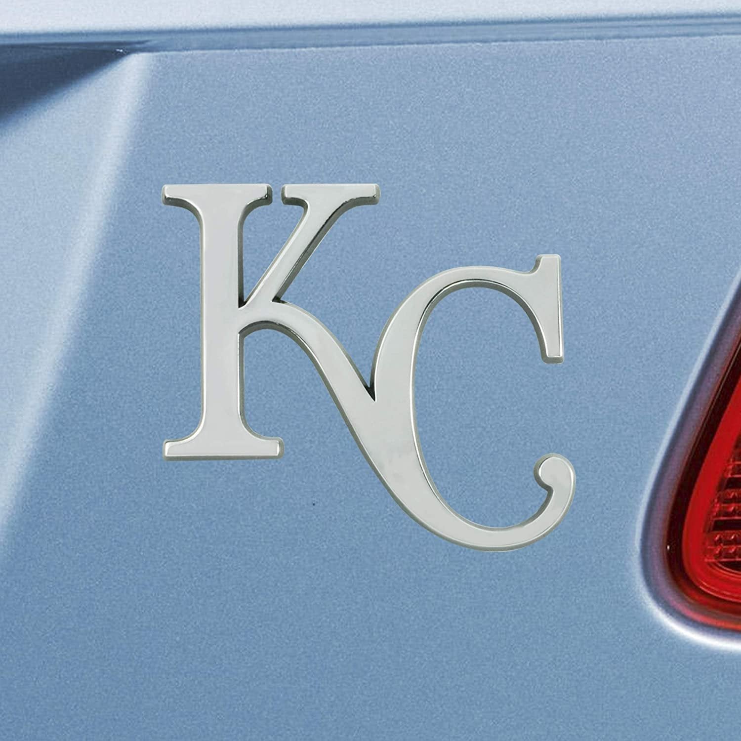 Kansas City Royals Solid Metal Raised Auto Emblem Decal Adhesive Backing