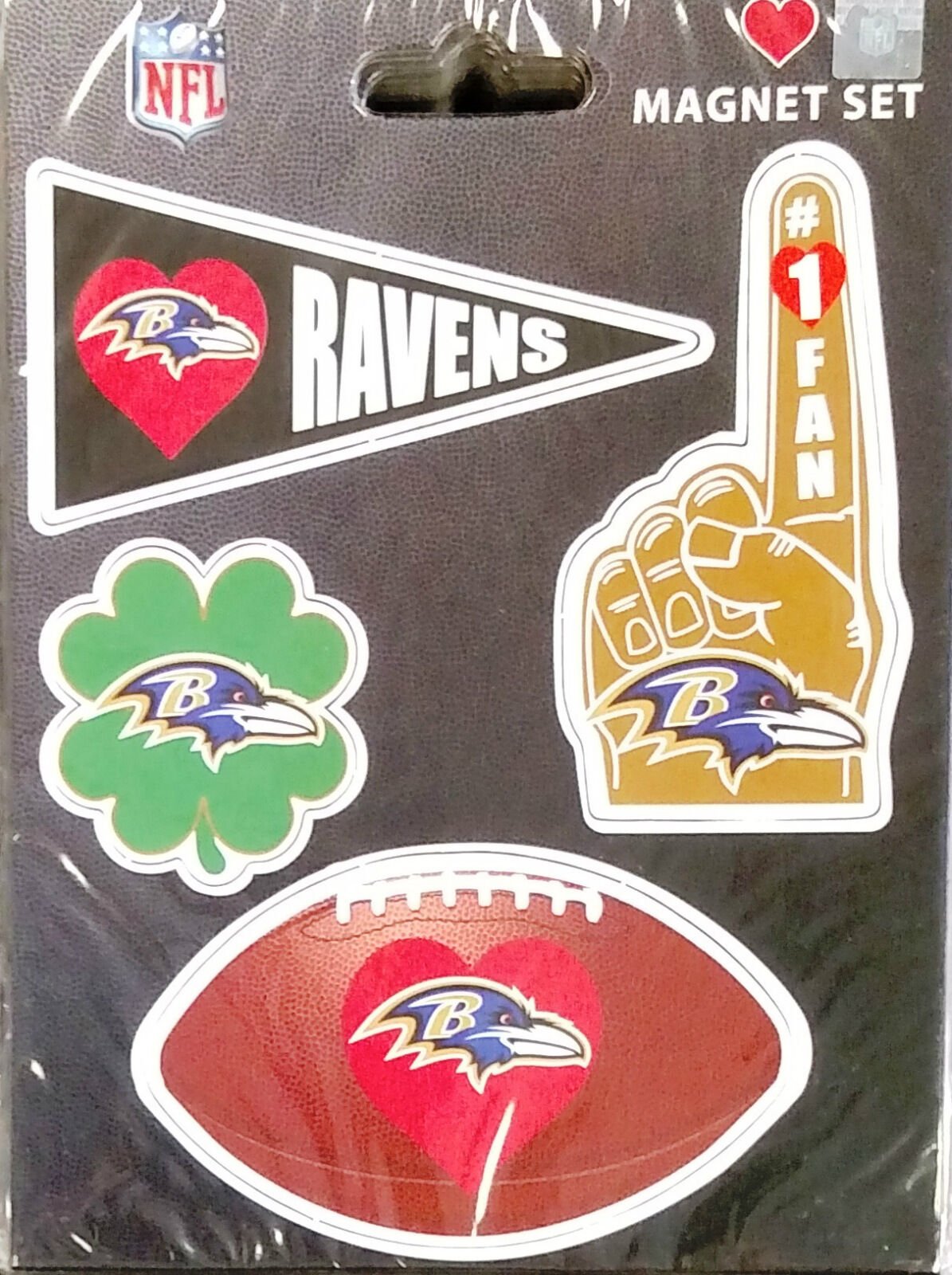 Baltimore Ravens 4-Pack Team Magnet Sheet Auto Home Heavy Duty Football