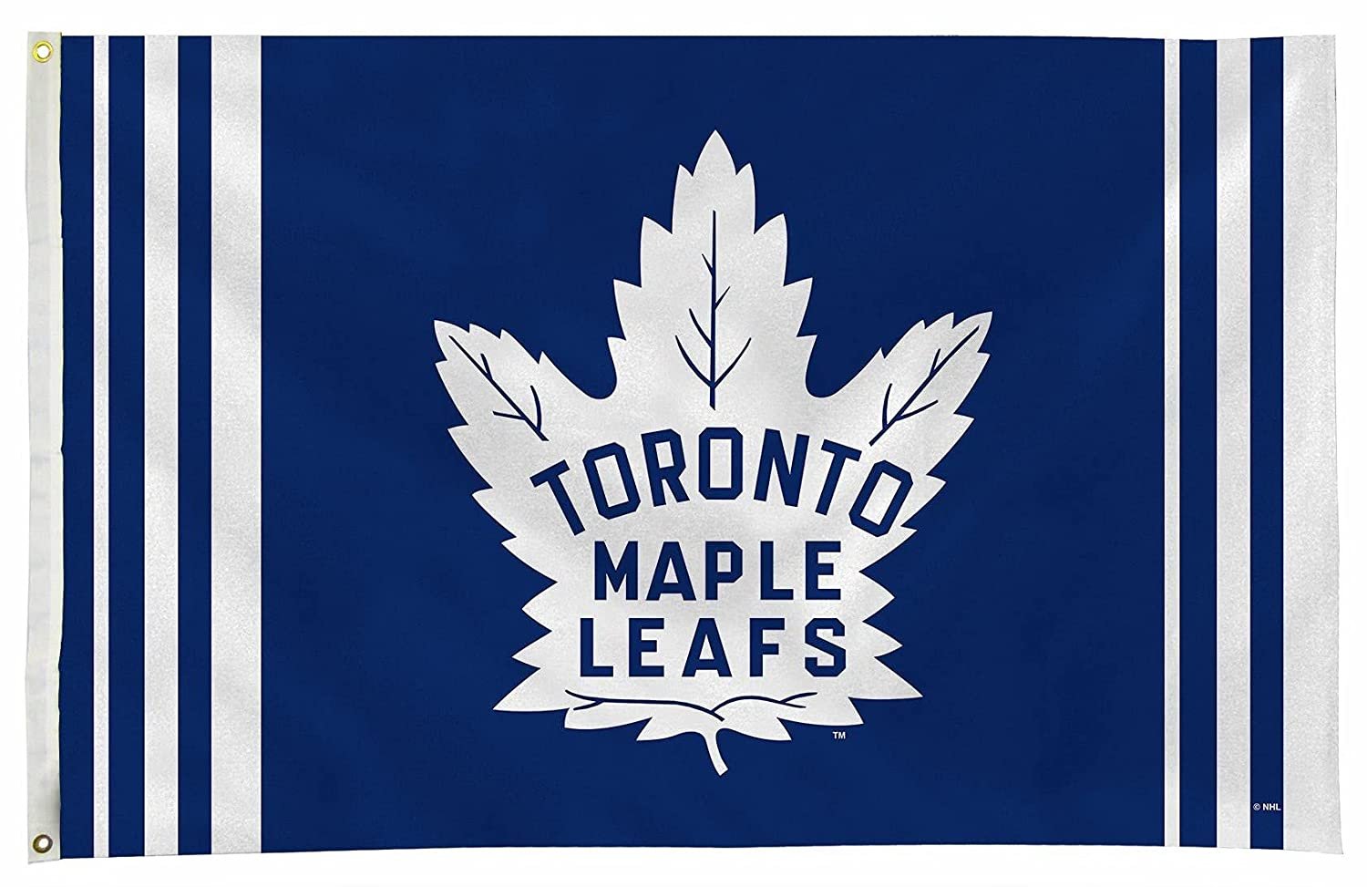 Toronto Maple Leafs Premium 3x5 Feet Flag Banner, Retro Logo, Metal Grommets, Outdoor Indoor, Single Sided