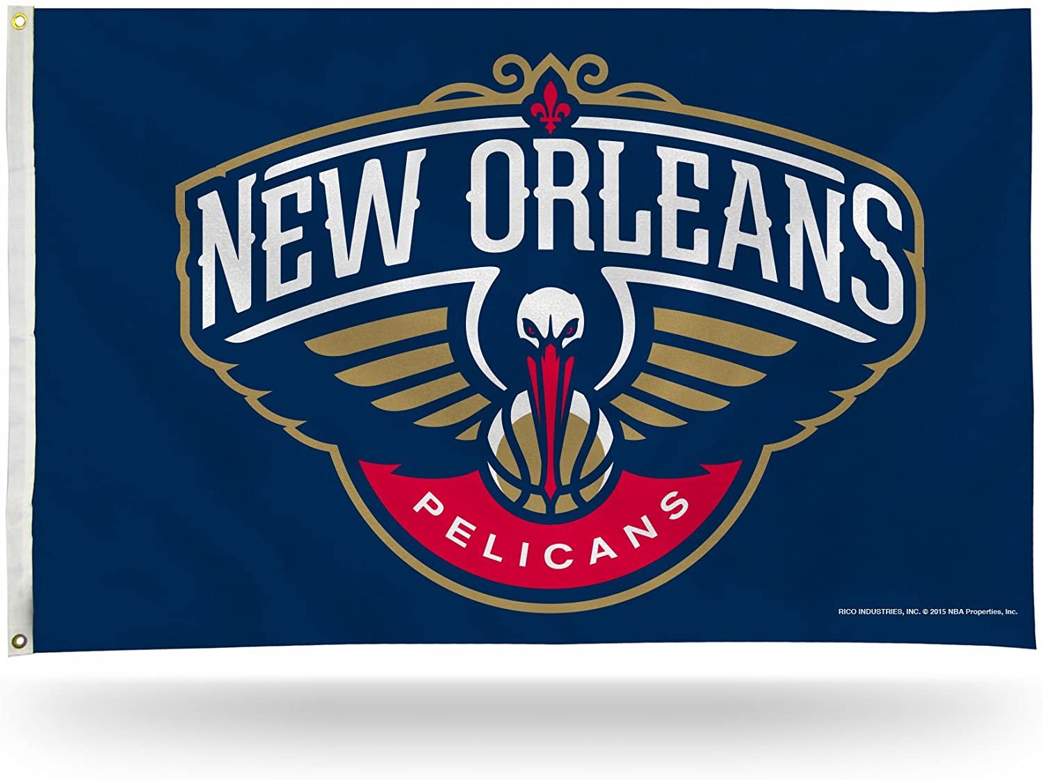 New Orleans Pelicans 3x5 Foot Single Sided Flag Banner Metal Grommets Outdoor Indoor