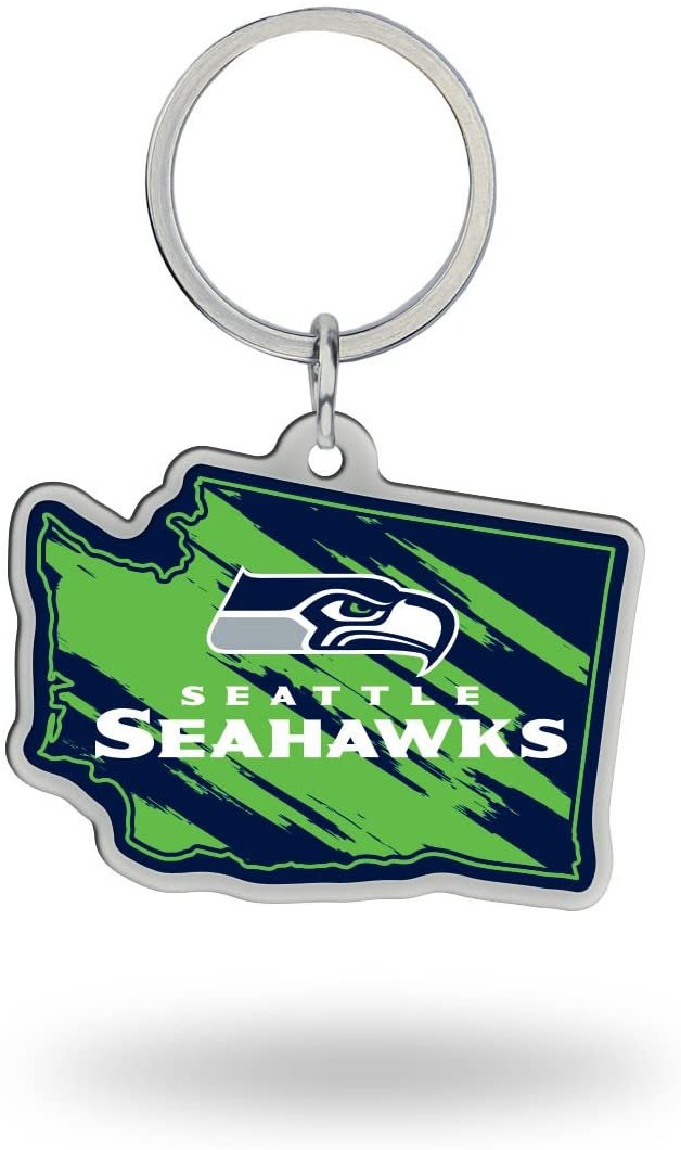 NFL Rico Industries State Shape Keychain, Seattle Seahawks