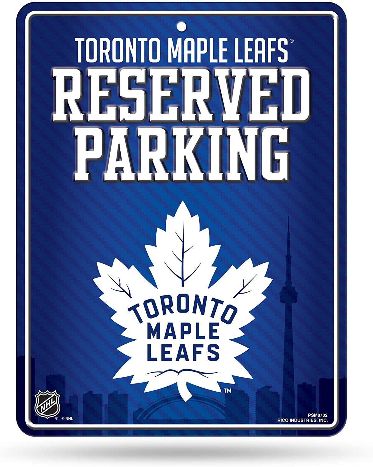 Toronto Maple Leafs 8-Inch by 11-Inch Metal Parking Sign Décor