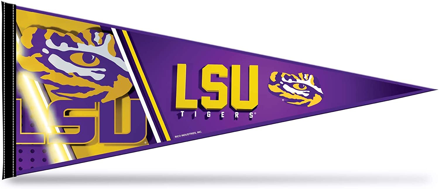 LSU Tigers Pennant 12x30 Inch Soft Felt Louisiana State University