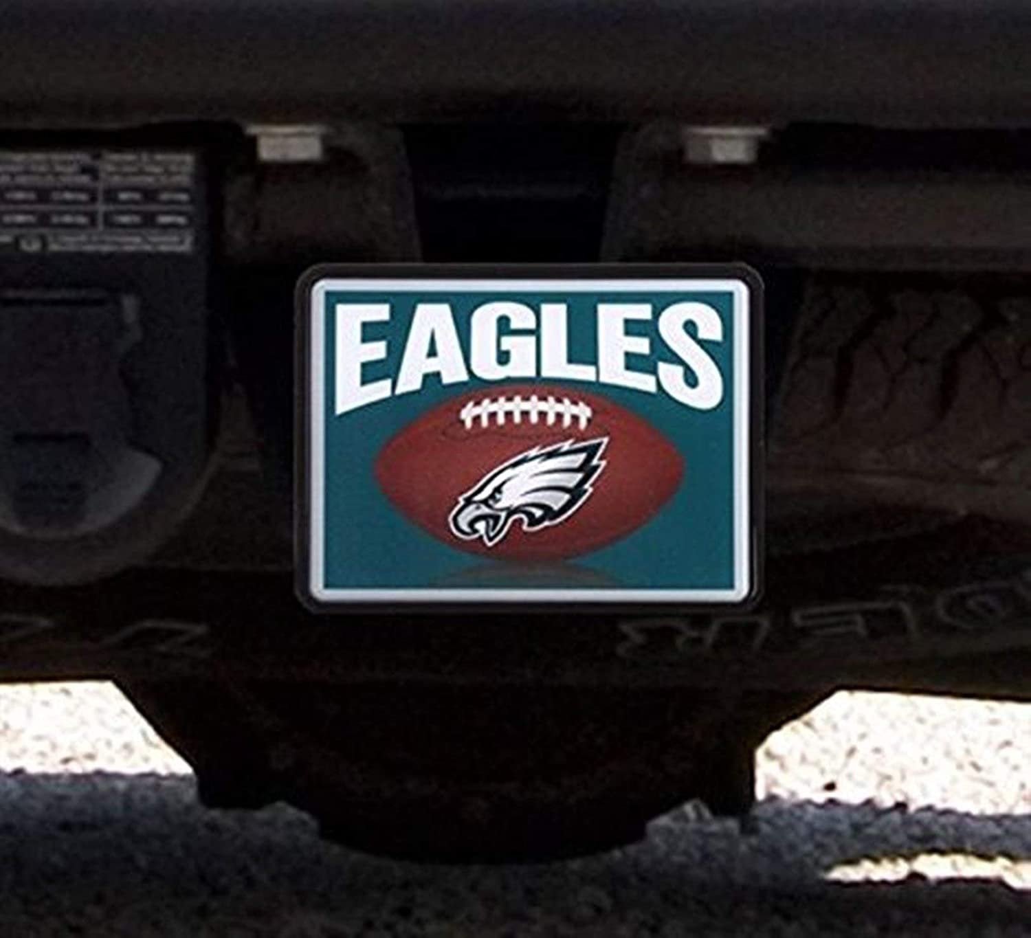 Philadelphia Eagles Football Design Plastic Universal Bumper Trailer Auto Hitch Cover