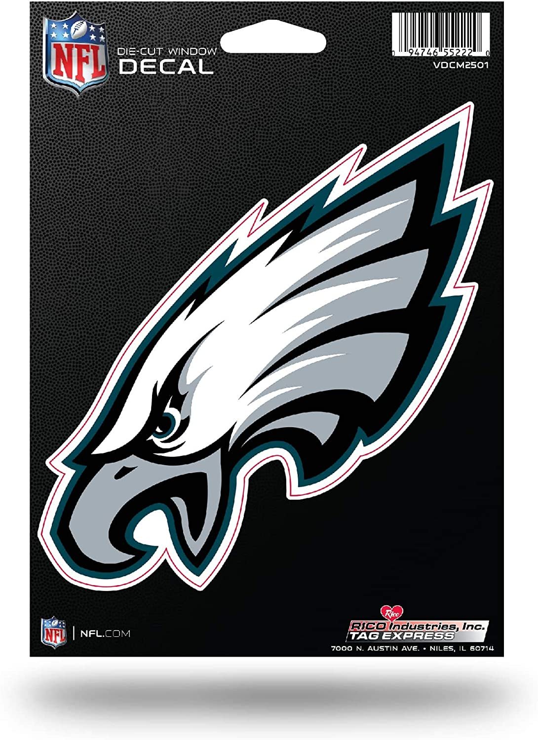 Philadelphia Eagles 5 Inch Die Cut Flat Vinyl Decal Sticker Adhesive Backing