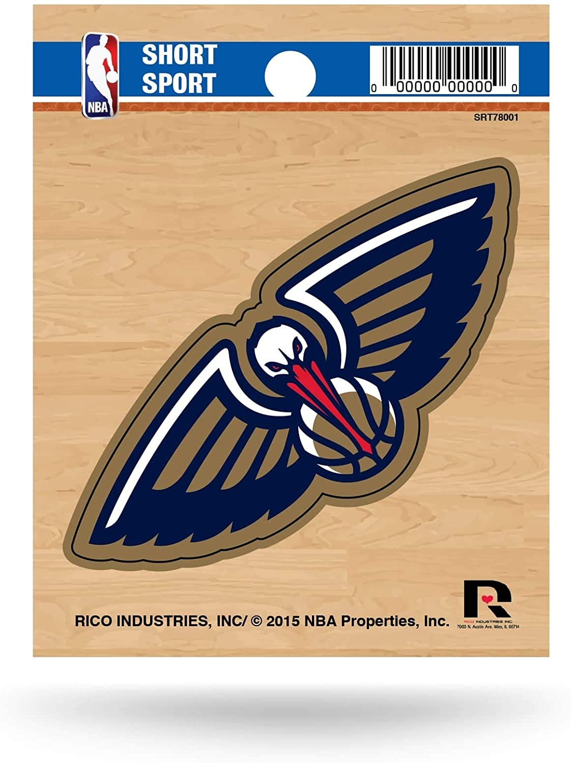 New Orleans Pelicans 3 Inch Die Cut Decal Sticker Full Adhesive Backing