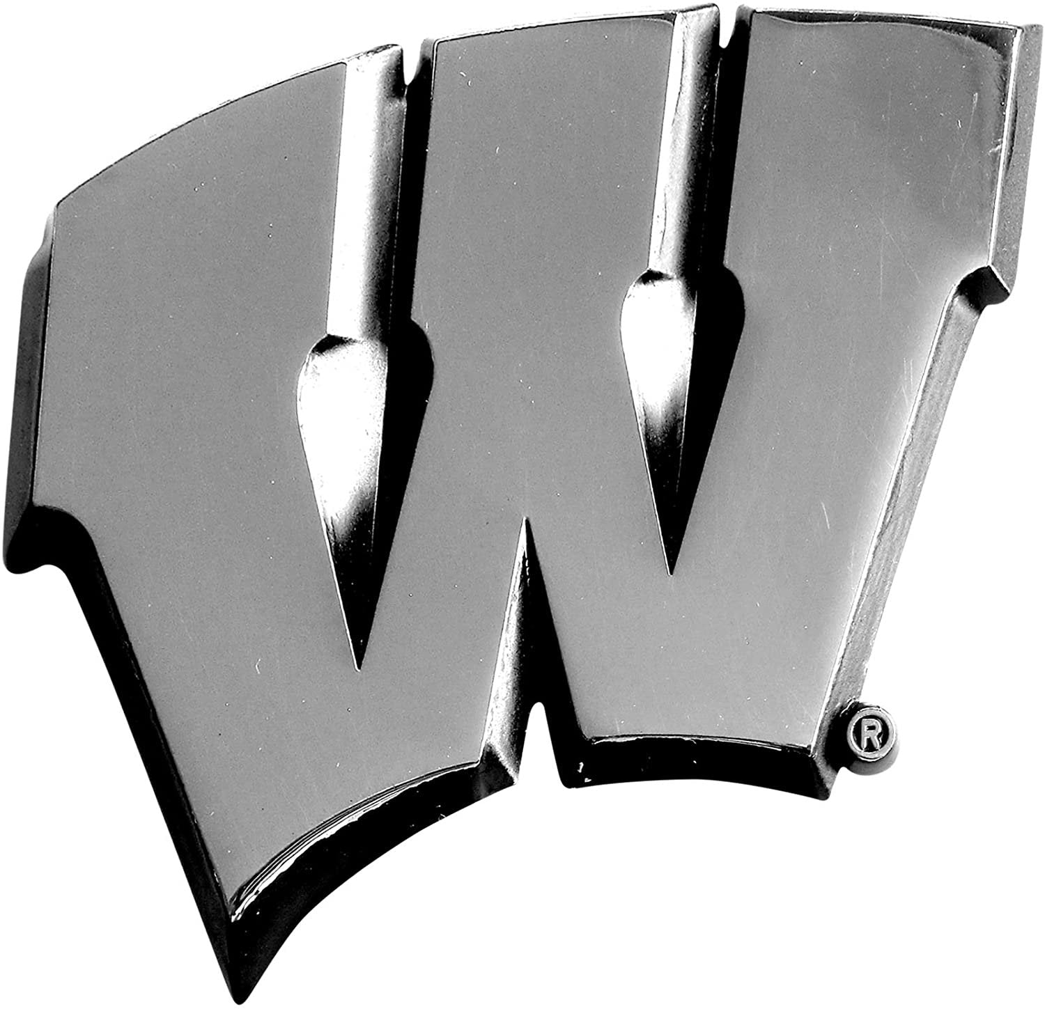 University of Wisconsin Badgers Solid Metal Raised Auto Emblem Decal Adhesive Backing