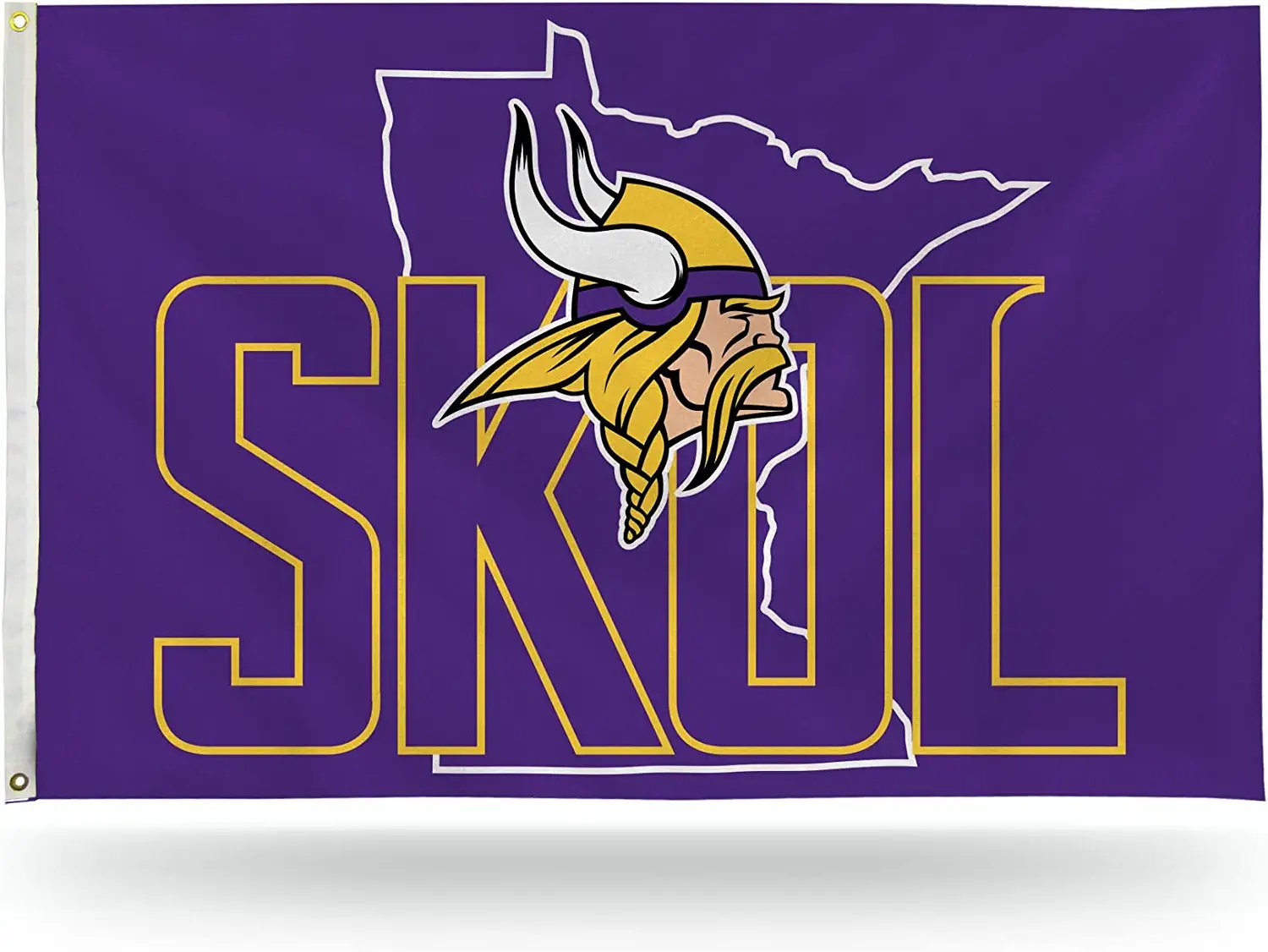 Minnesota Vikings Home State SKOL Design 3x5 Feet Premium Flag Banner with Metal Grommets Outdoor