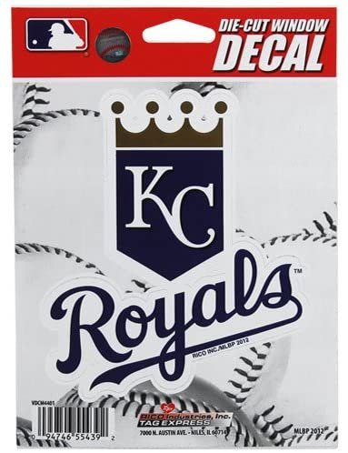 Kansas City Royals 5 Inch Die Cut Flat Vinyl Decal Sticker Adhesive Backing