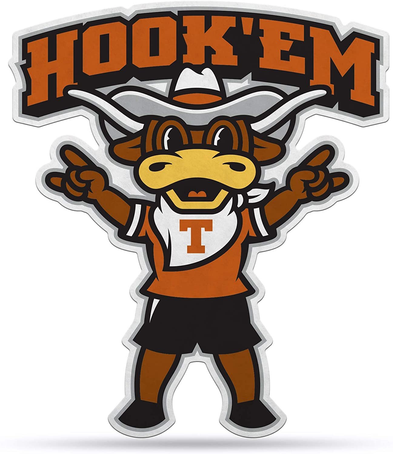 Texas Longhorns Pennant Mascot Design 18 Inch Soft Felt University of