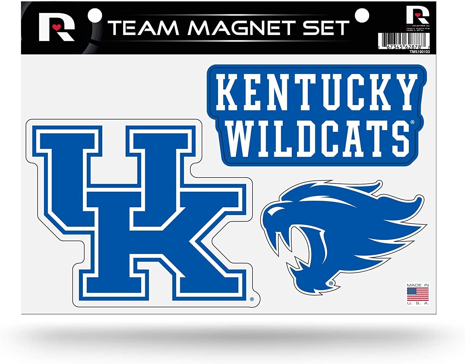 Kentucky Wildcats University of Multi Magnet Sheet Shape Cut 8x11 Inch