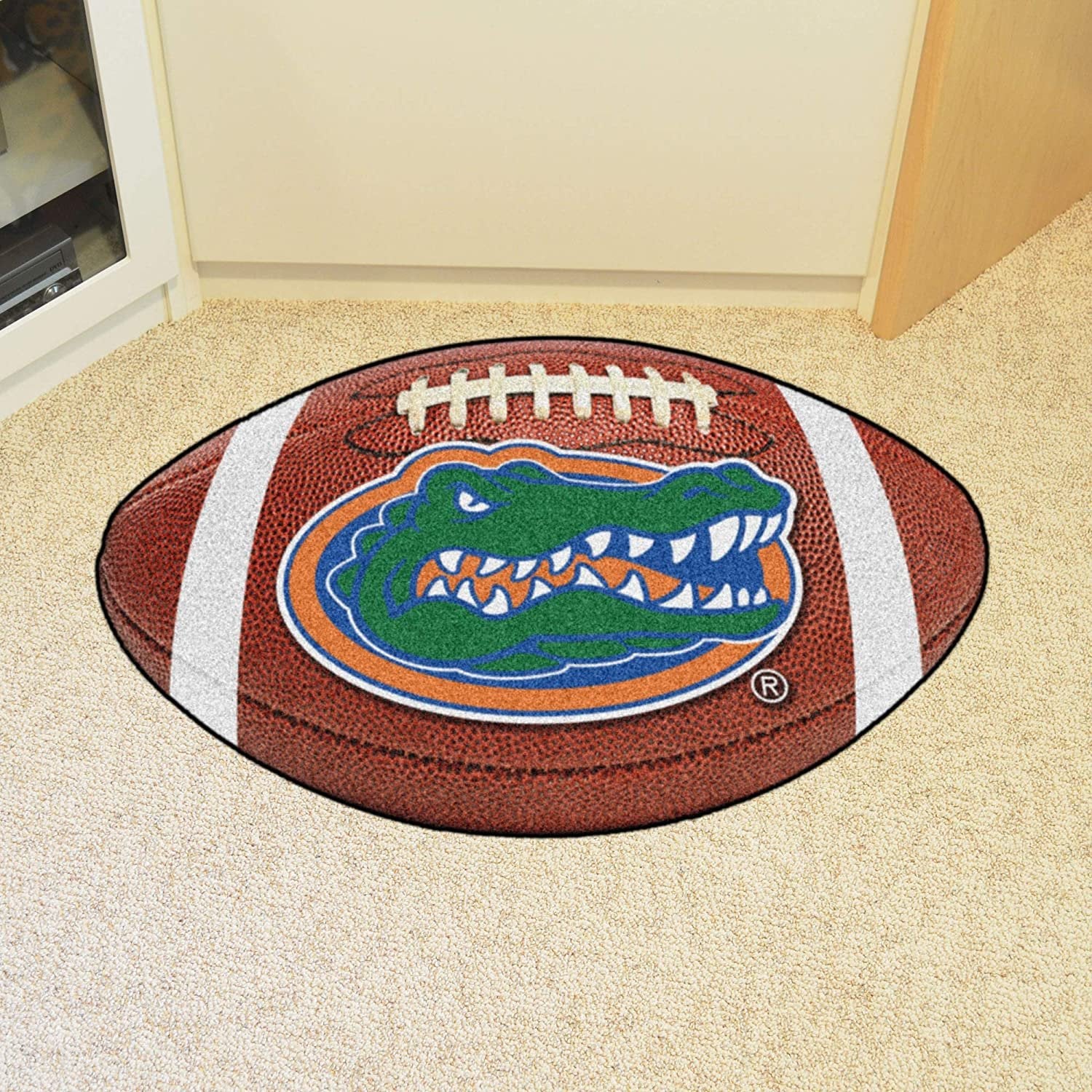 University of Florida Gators Floor Mat Area Rug, 20x32 Inch, Non-Skid Backing, Football Design