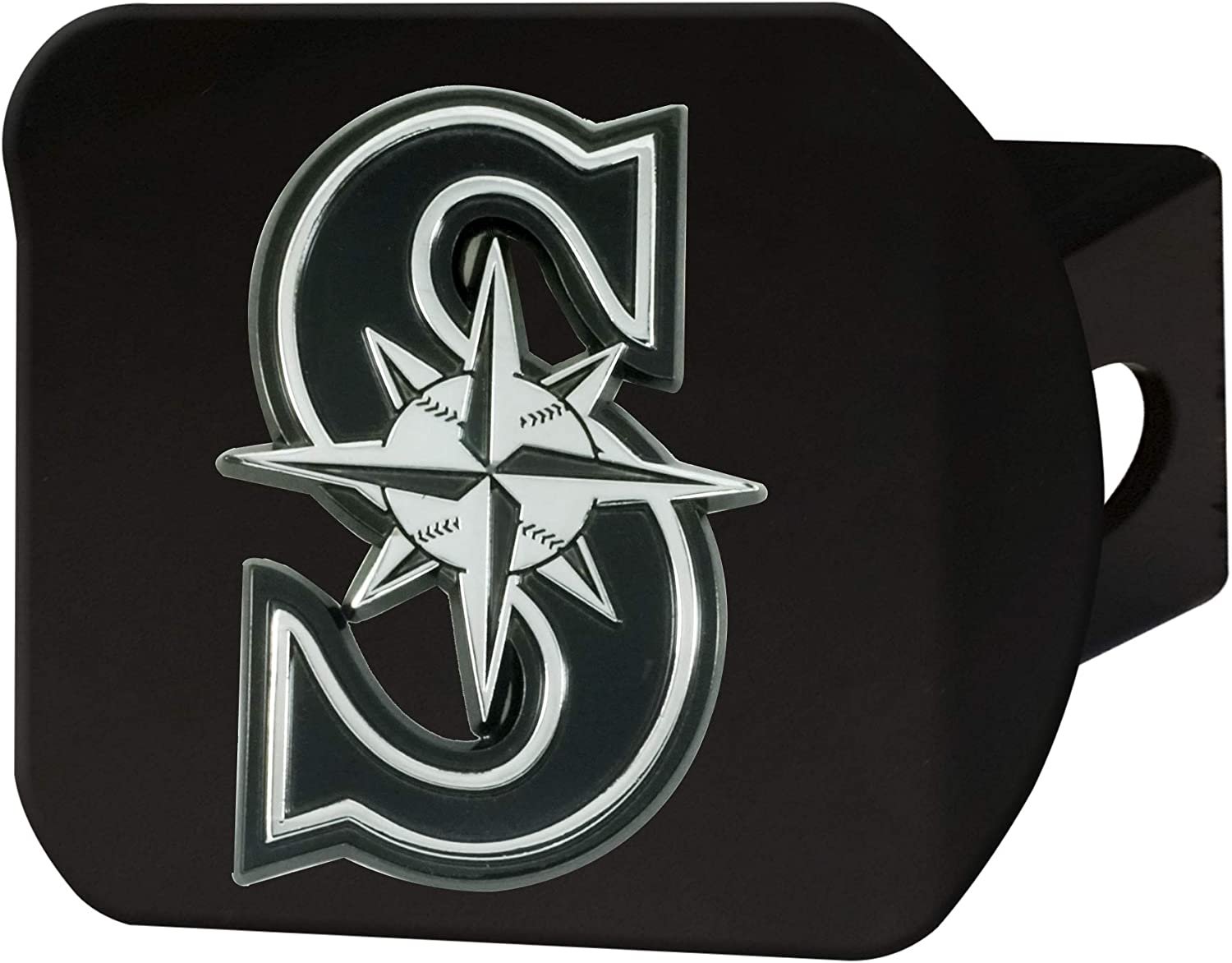 FANMATS 26709 MLB - Seattle Mariners Hitch Cover - Black