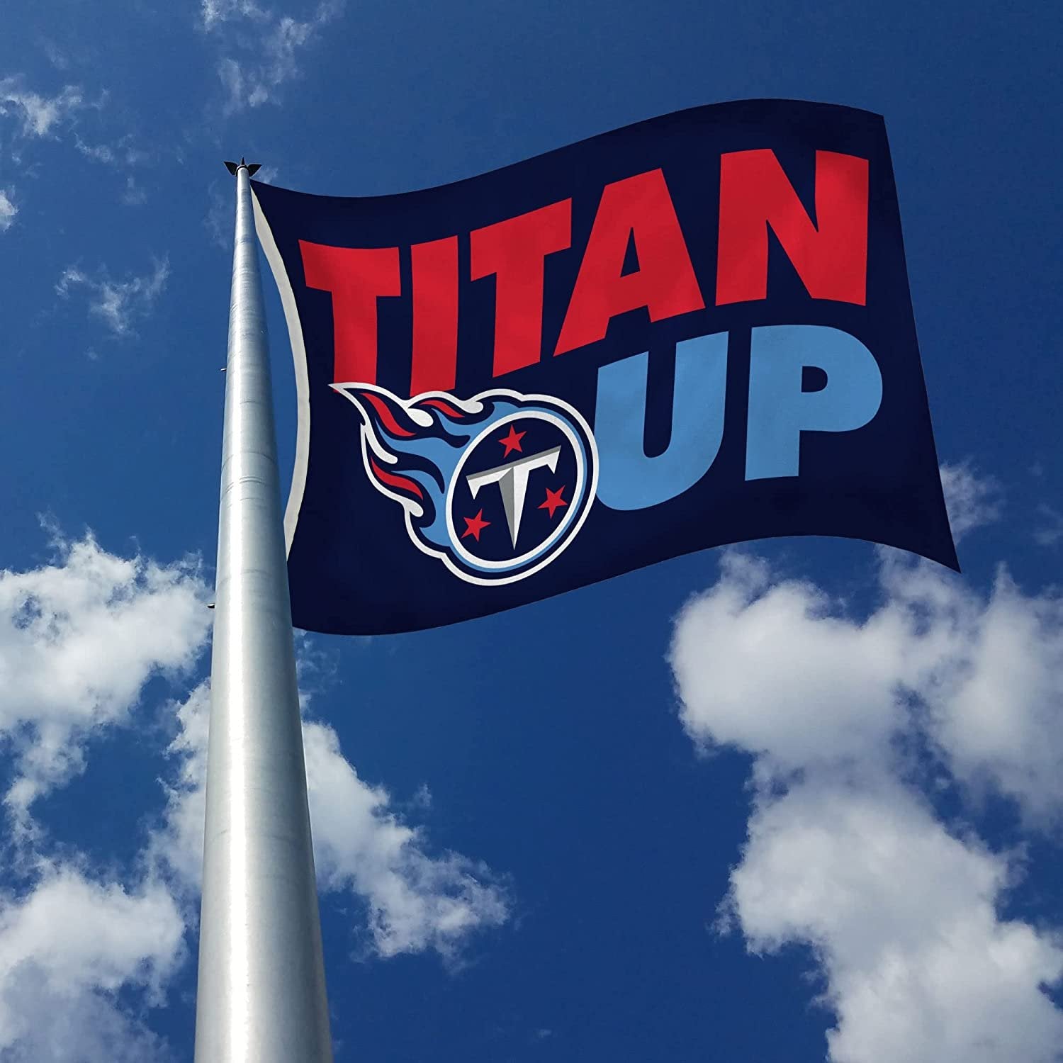 Tennessee Titans 3x5 Foot Banner Flag Single Sided Indoor Outdoor Metal Grommets