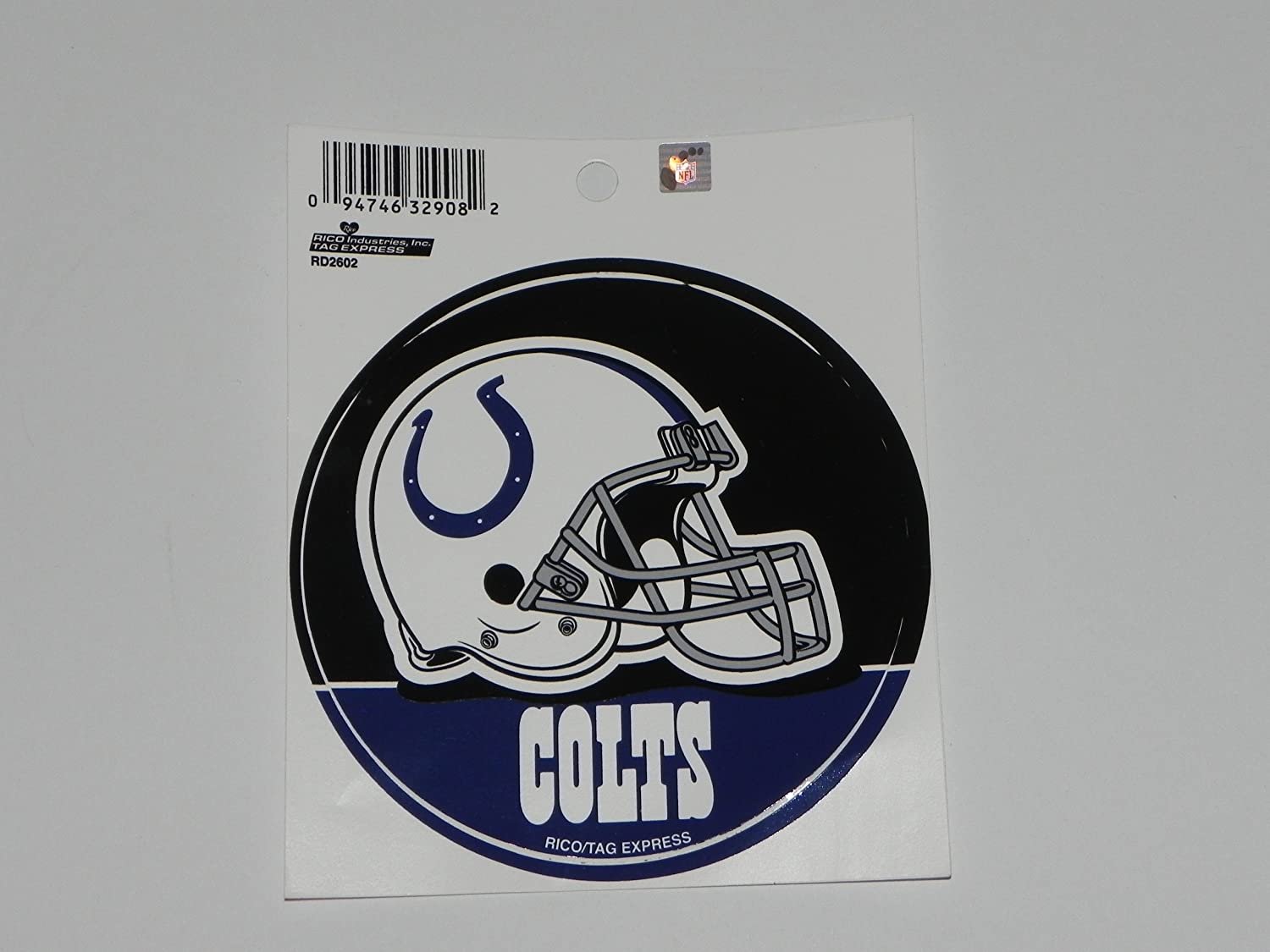 Indianapolis Colts 4 Inch Flat Vnyl Round Decal Sticker Auto Home