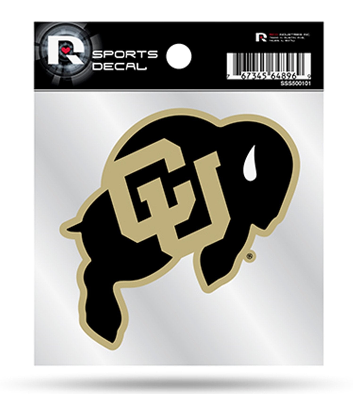 University of Colorado Buffaloes 4 Inch Sticker Decal, Flat Vinyl, Full Adhesive Backing