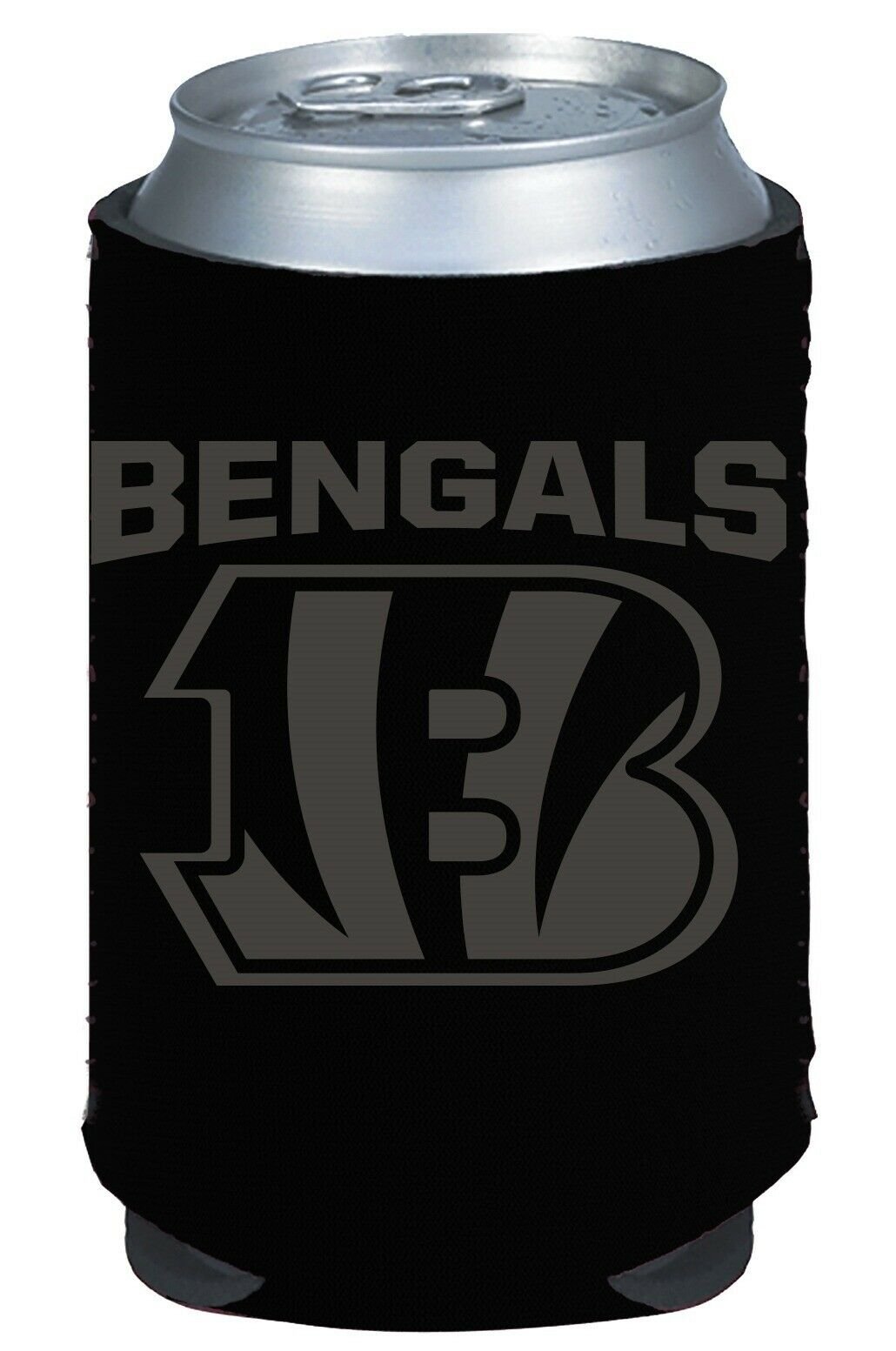 Cincinnati Bengals 2-Pack Tonal Black CAN Neoprene Beverage Insulator Holder