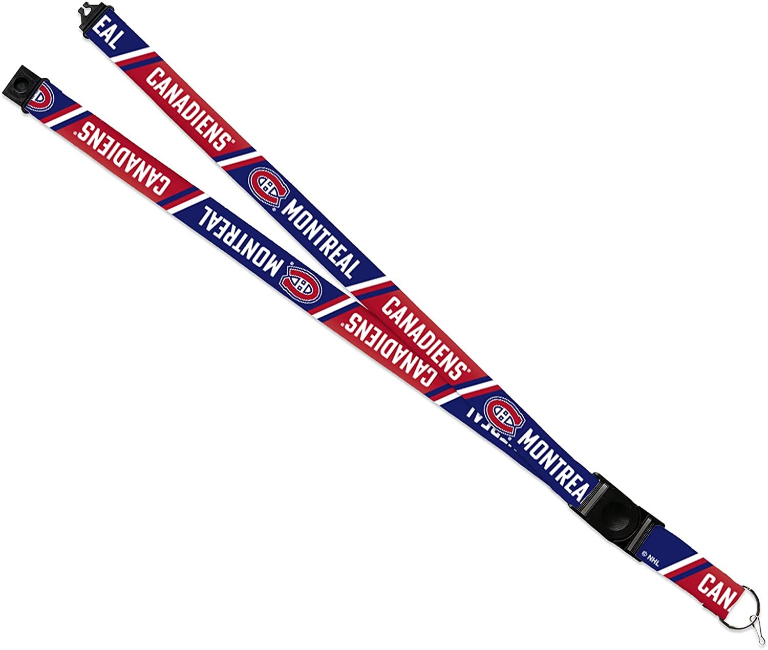 Montreal Canadiens Lanyard Keychain Safety Breakaway Double Sided
