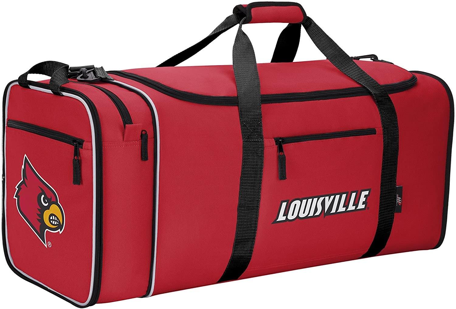 Louisville Cardinals Duffel Bag Premium Team Color Heavy Duty Steal Design University of