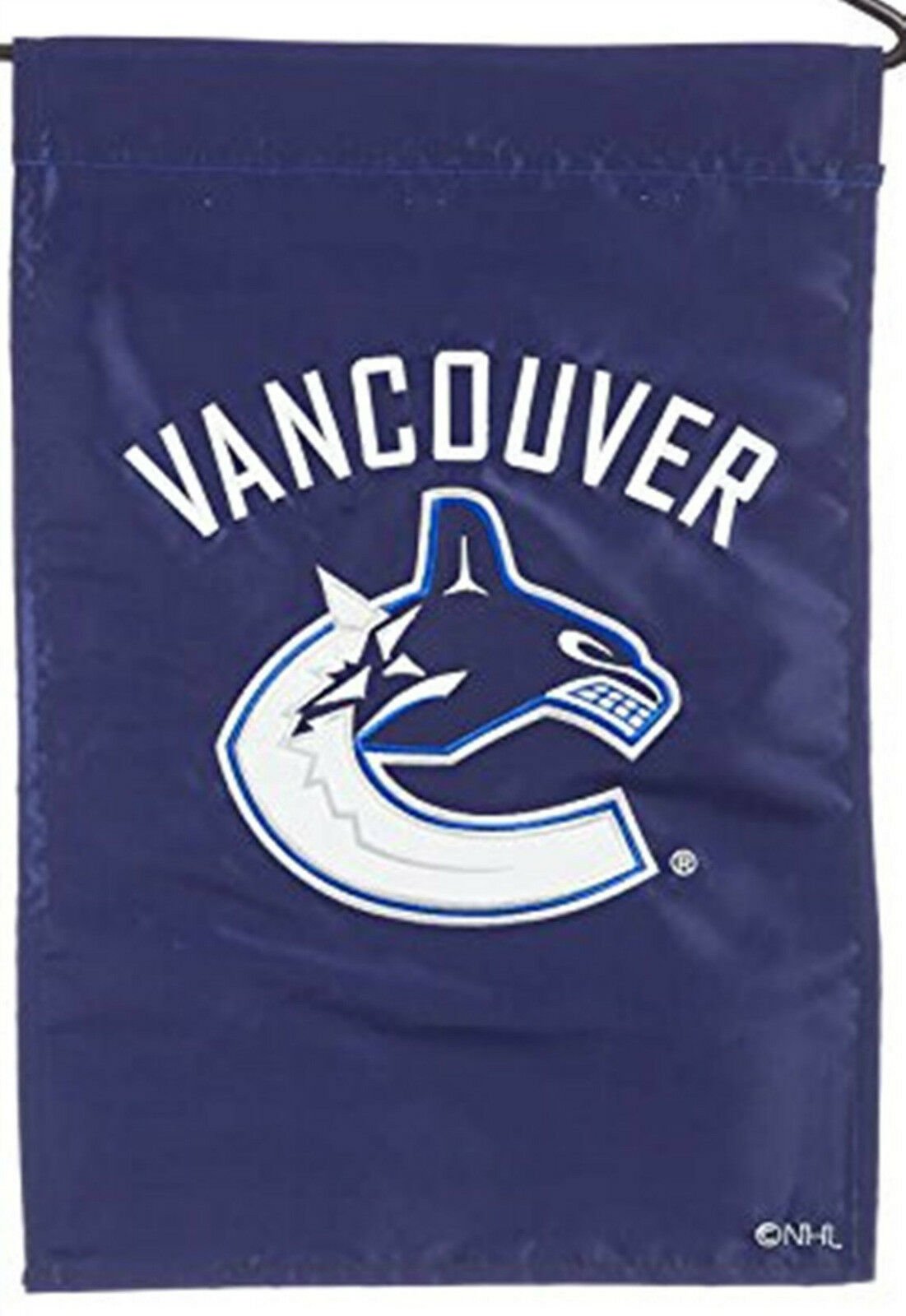 Vancouver Canucks Premium Garden Flag Banner, Double Sided, Embroidered Applique, 13x18 Inch