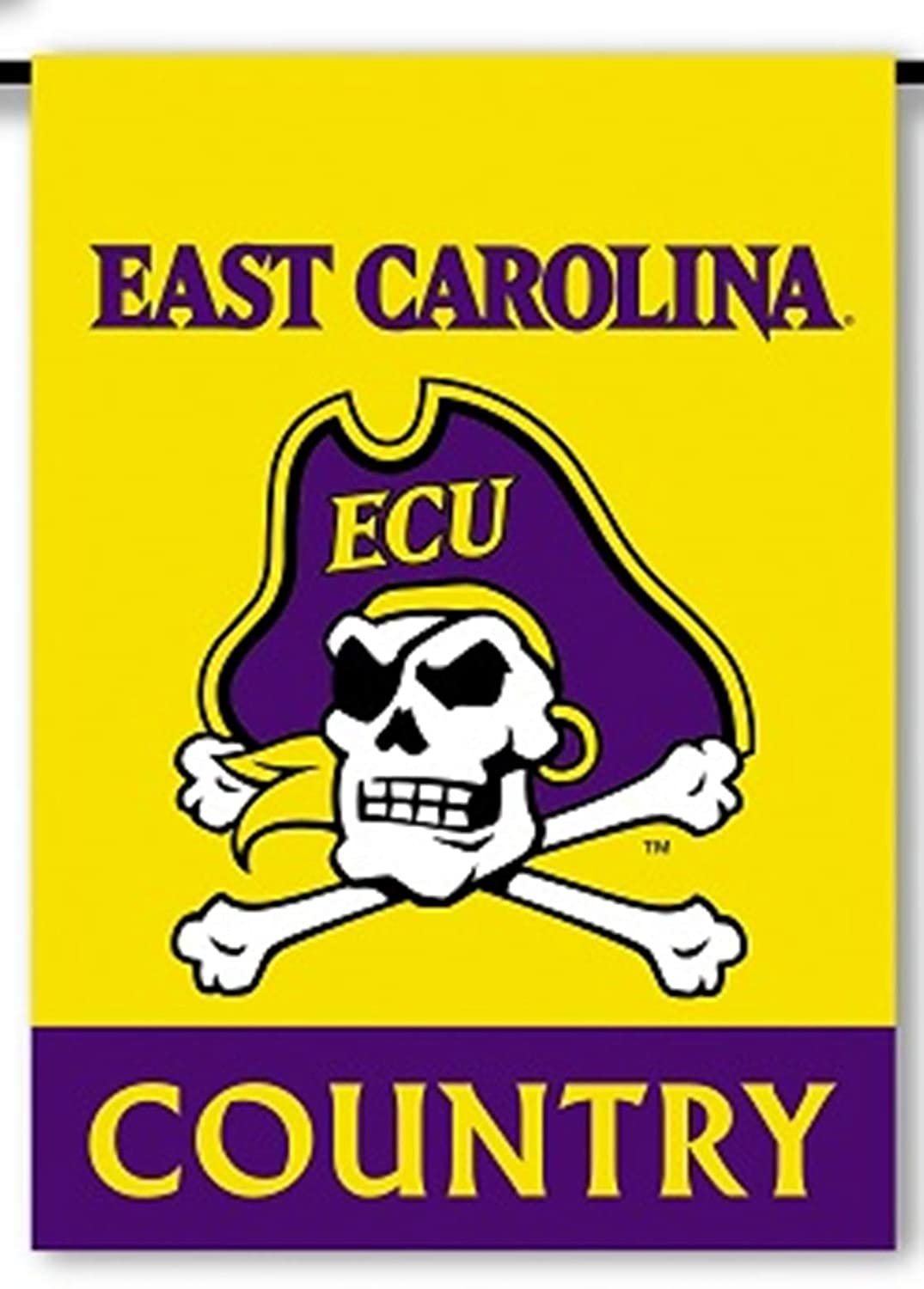 East Carolina Pirates Country ECU Premium 2-Sided Garden Flag Banner University
