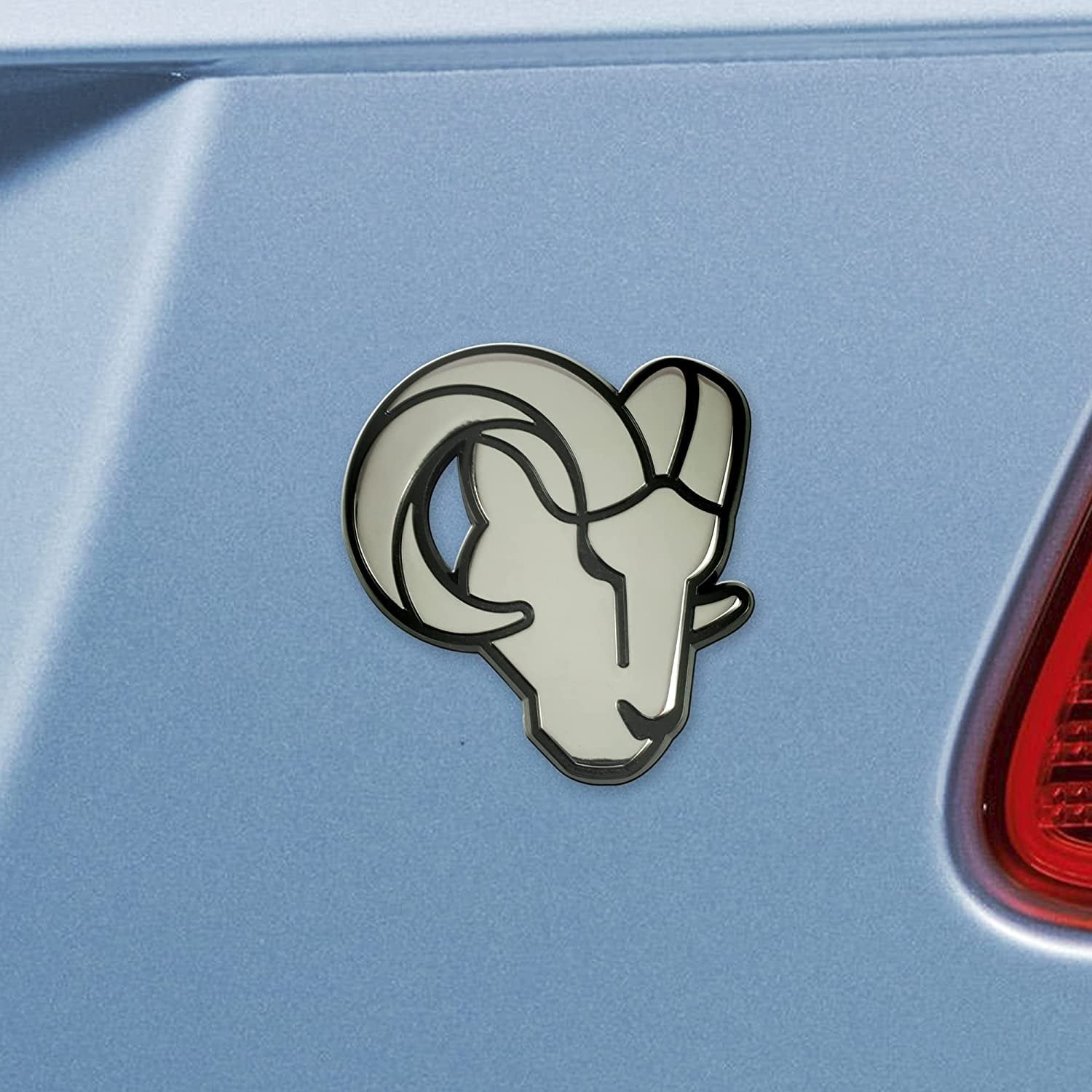 Los Angeles Rams Solid Metal Raised Auto Emblem Decal Adhesive Backing