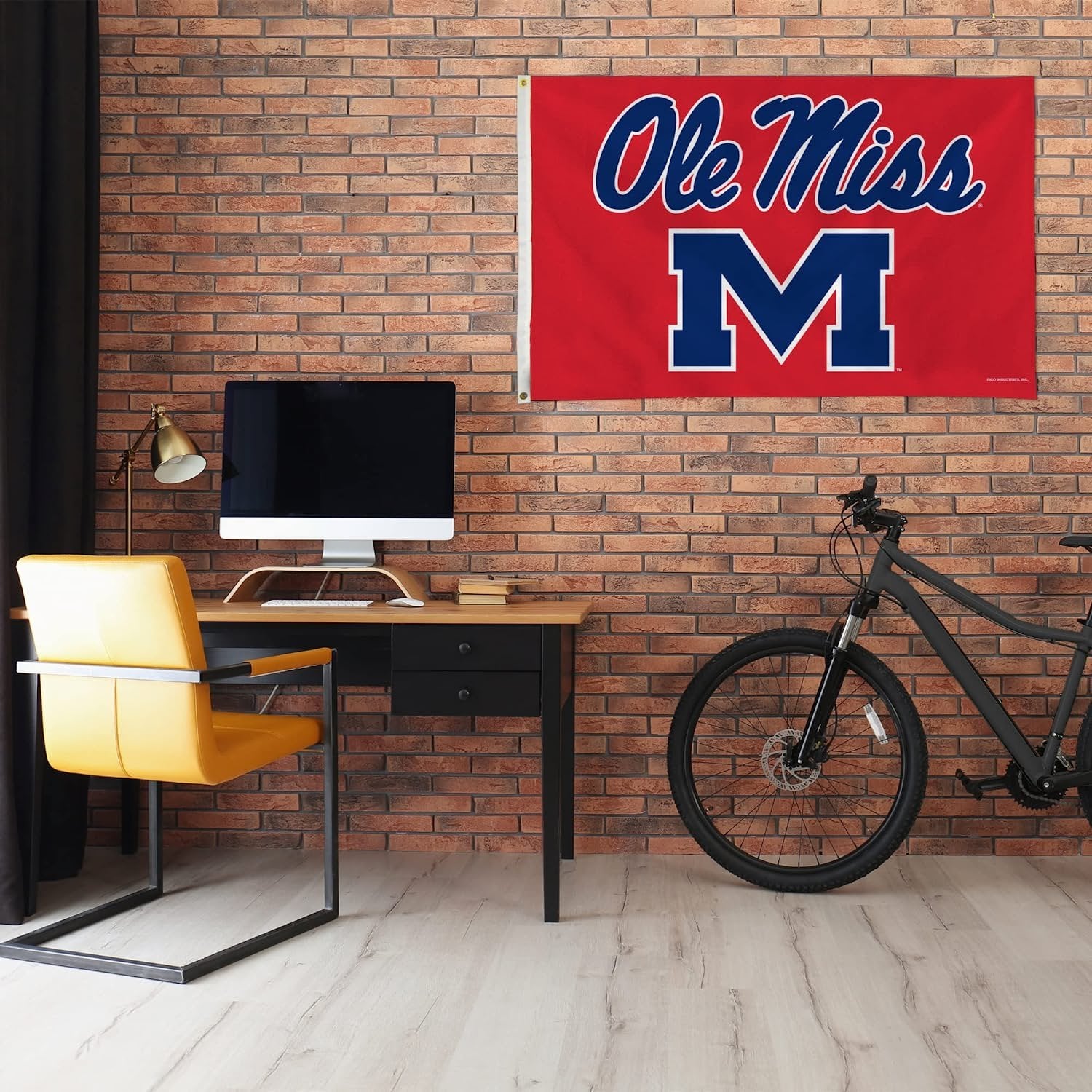 University of Mississippi Rebels Ole Miss 3x5 Foot Flag Banner Metal Grommets Indoor Outdoor