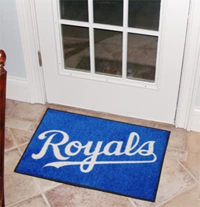 Kansas City Royals Floor Mat Area Rug, 20x30 Inch, Nylon, Anti-Skid Backing