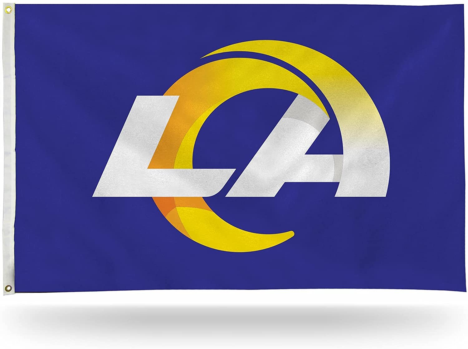 Los Angeles Rams Premium 3x5 Feet Flag Banner, Logo Design, Metal Grommets, Outdoor Use, Single Sided