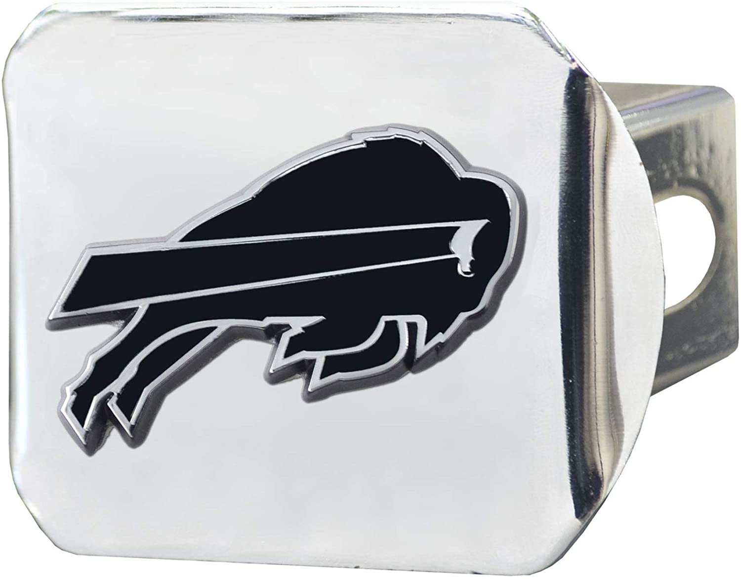 Buffalo Bills Hitch Cover Solid Metal with Raised Chrome Metal Emblem 2" Square Type III