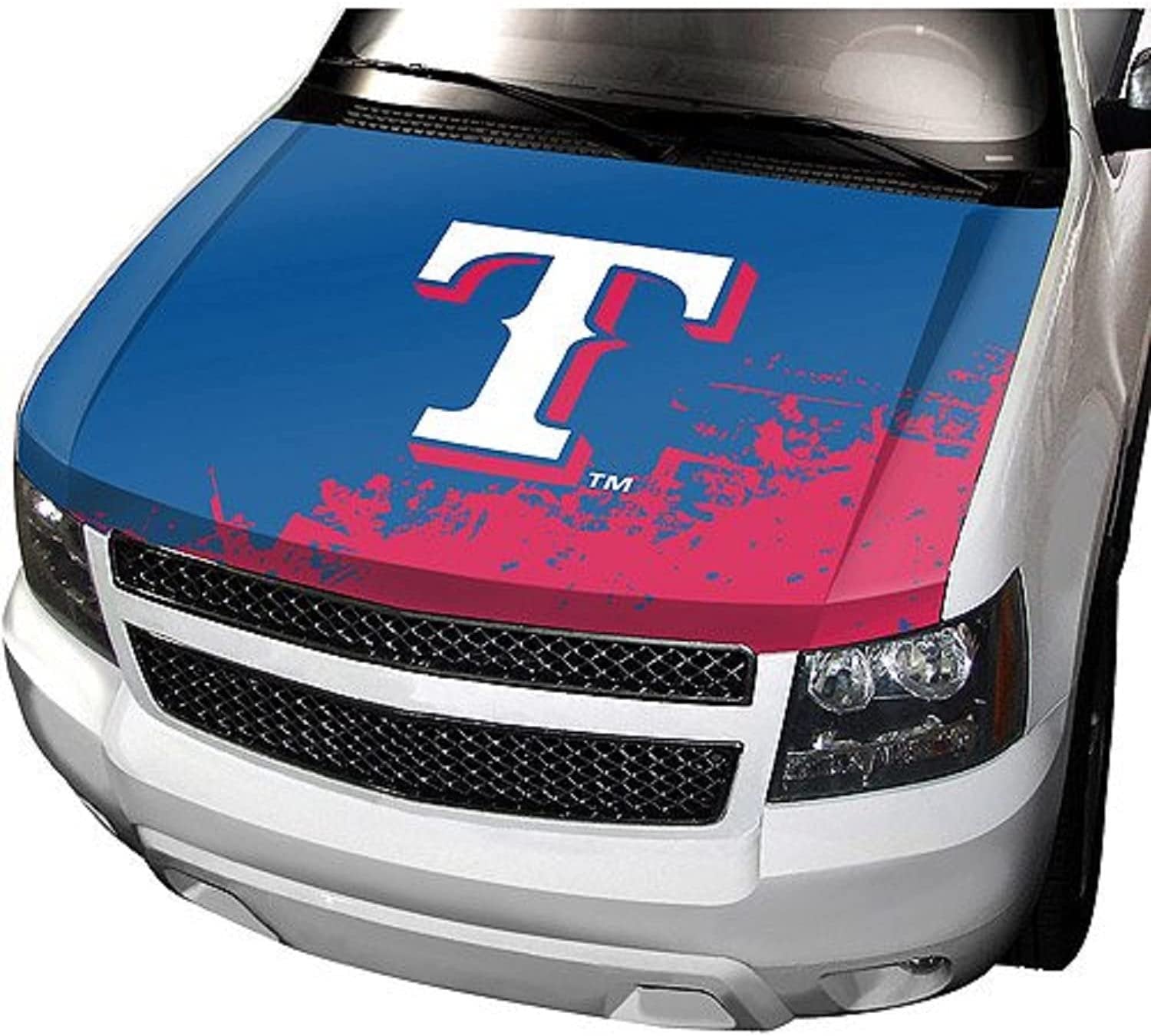 Texas Rangers Hood Cover Premium Fabric Decal Auto Car Truck Baseball