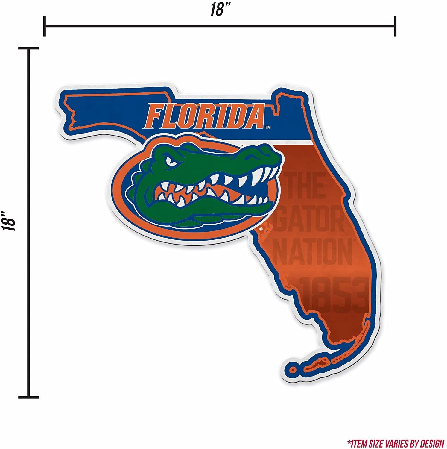 Florida Gators Pennant State Shape 18 Inch Soft Felt University of