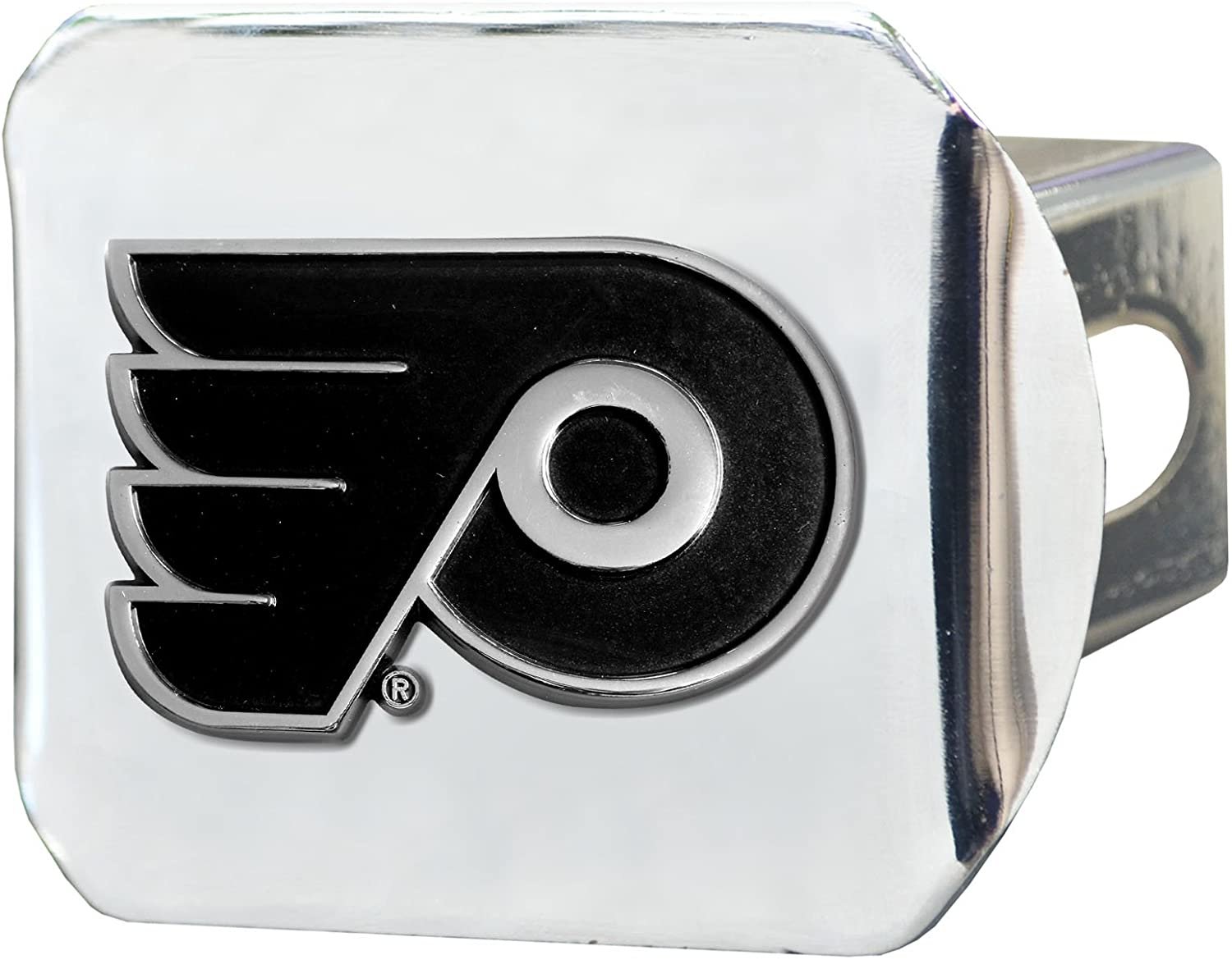 Philadelphia Flyers Hitch Cover Solid Metal with Chrome Metal Emblem 2" Square Type III