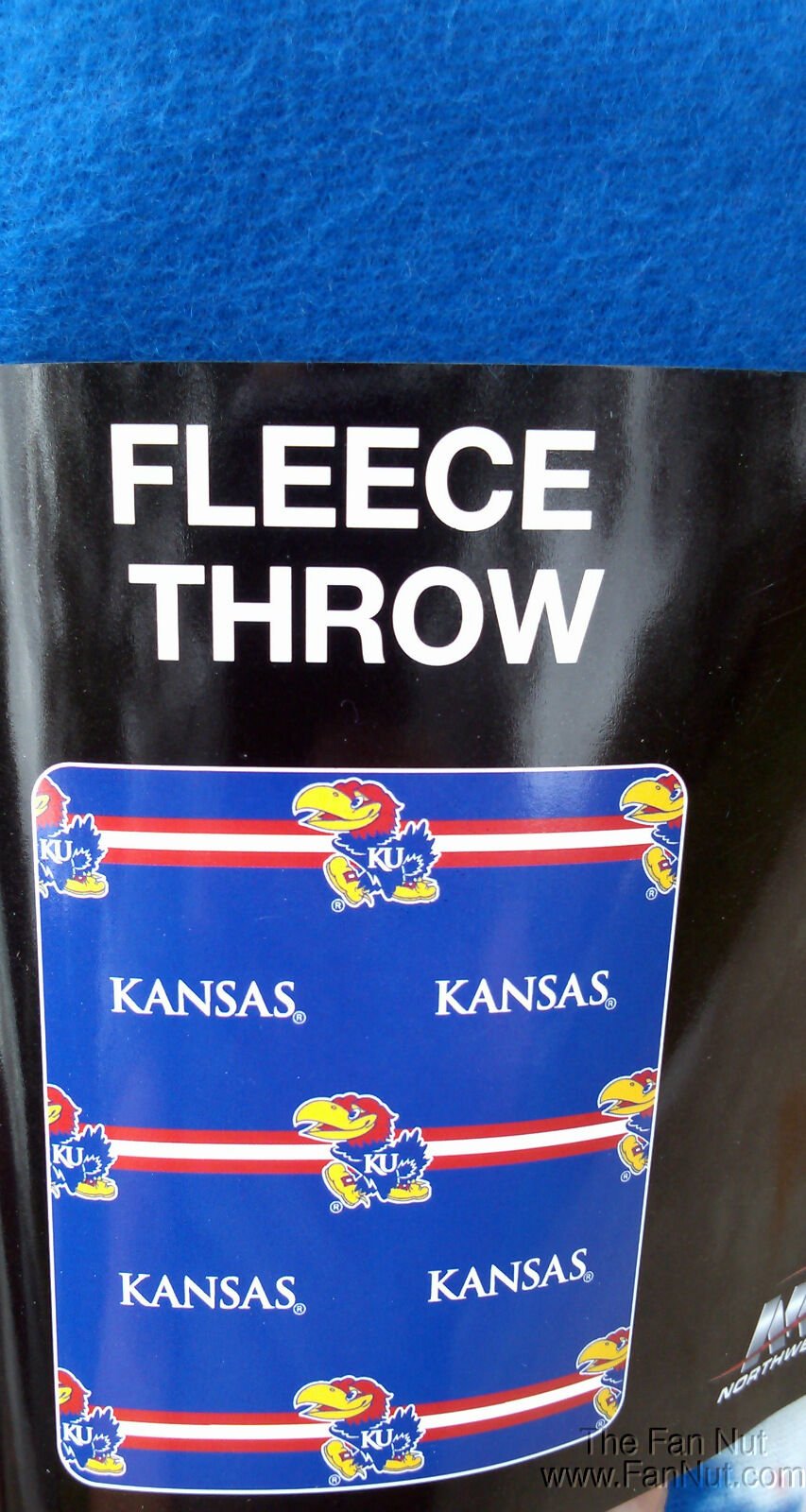 Kansas Jayhawks Large Lightweight 50"x60" Fleece Throw Blanket University of