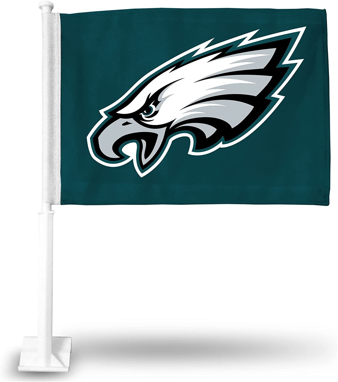 Philadelphia Eagles Double Sided Car Flag with included Plastic Display Pole