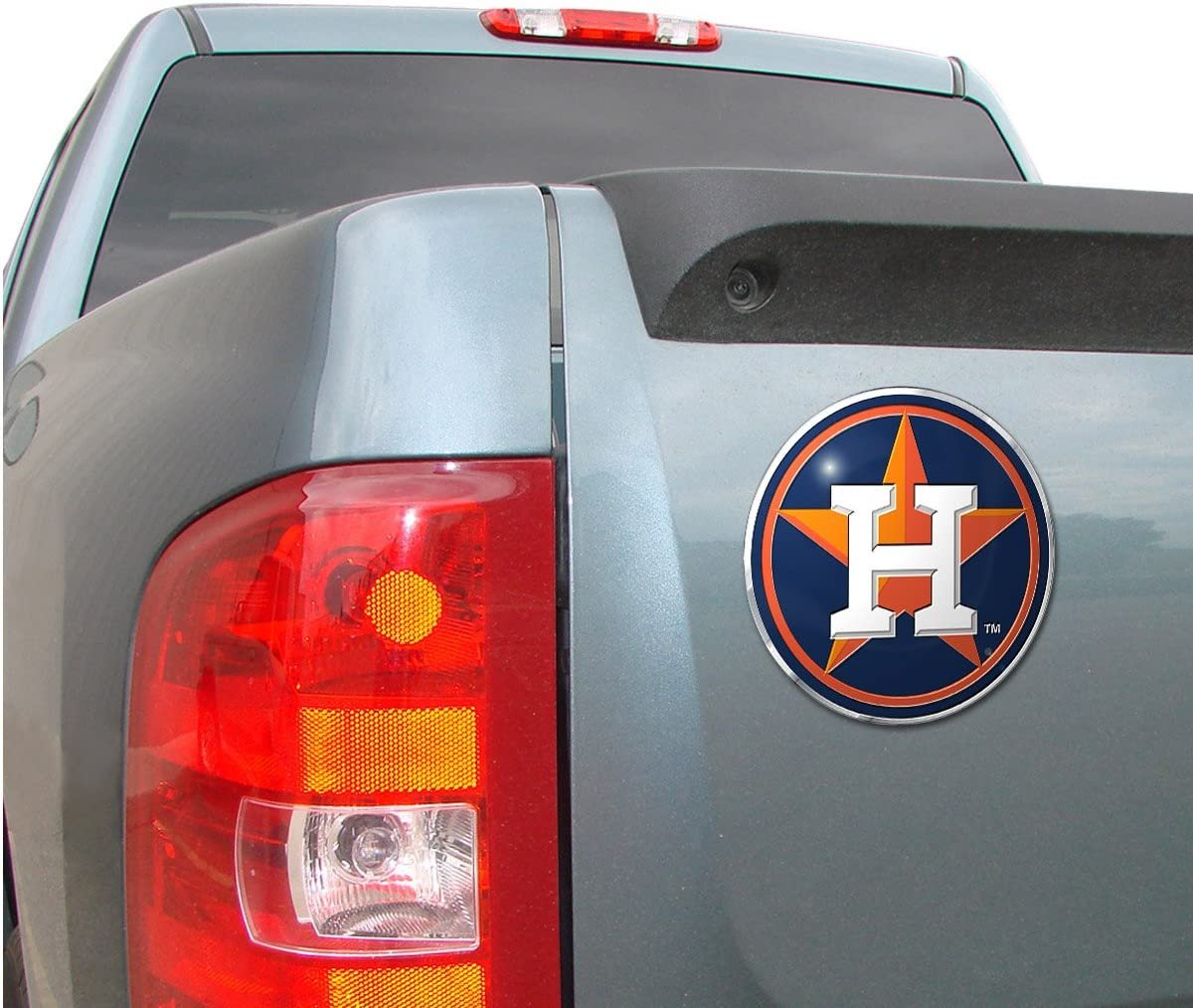 Houston Astros Auto Emblem Aluminum Metal Embossed Circle Logo Design