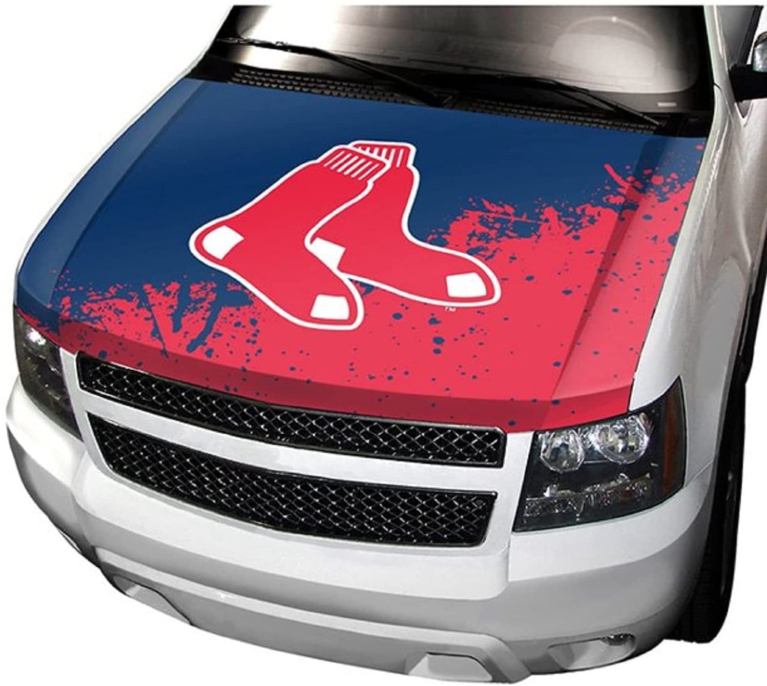 Rico Industries, Inc. Boston Red Sox Premium Fabric Hood Cover Decal Auto Car Truck Baseball