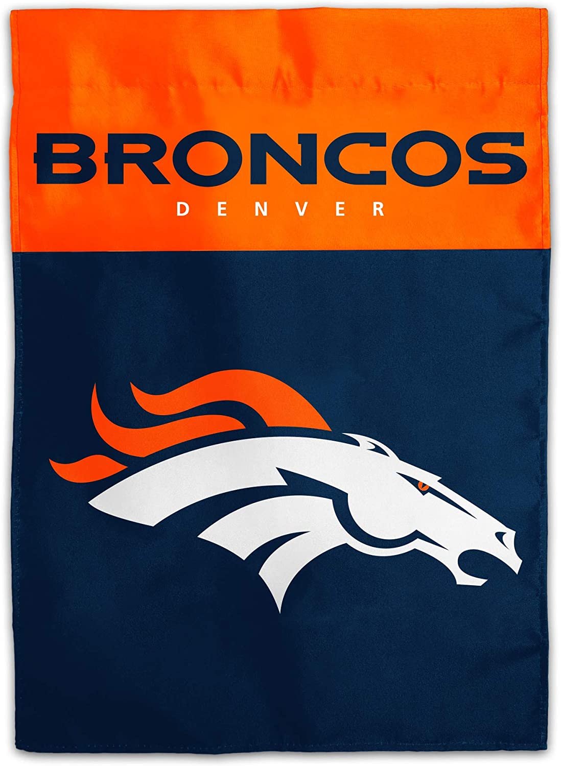 Denver Broncos Premium Garden Flag Banner, Double Sided, 13x18 Inch