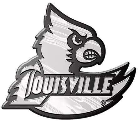 Louisville Cardinals Silver Auto Emblem