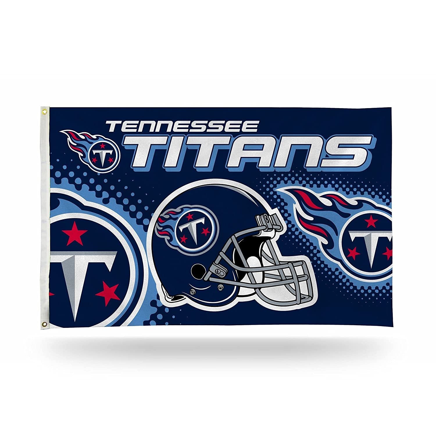 Tennessee Titans Premium 3x5 Feet Flag Banner, Helmet Design, Metal Grommets, Outdoor Use, Single Sided