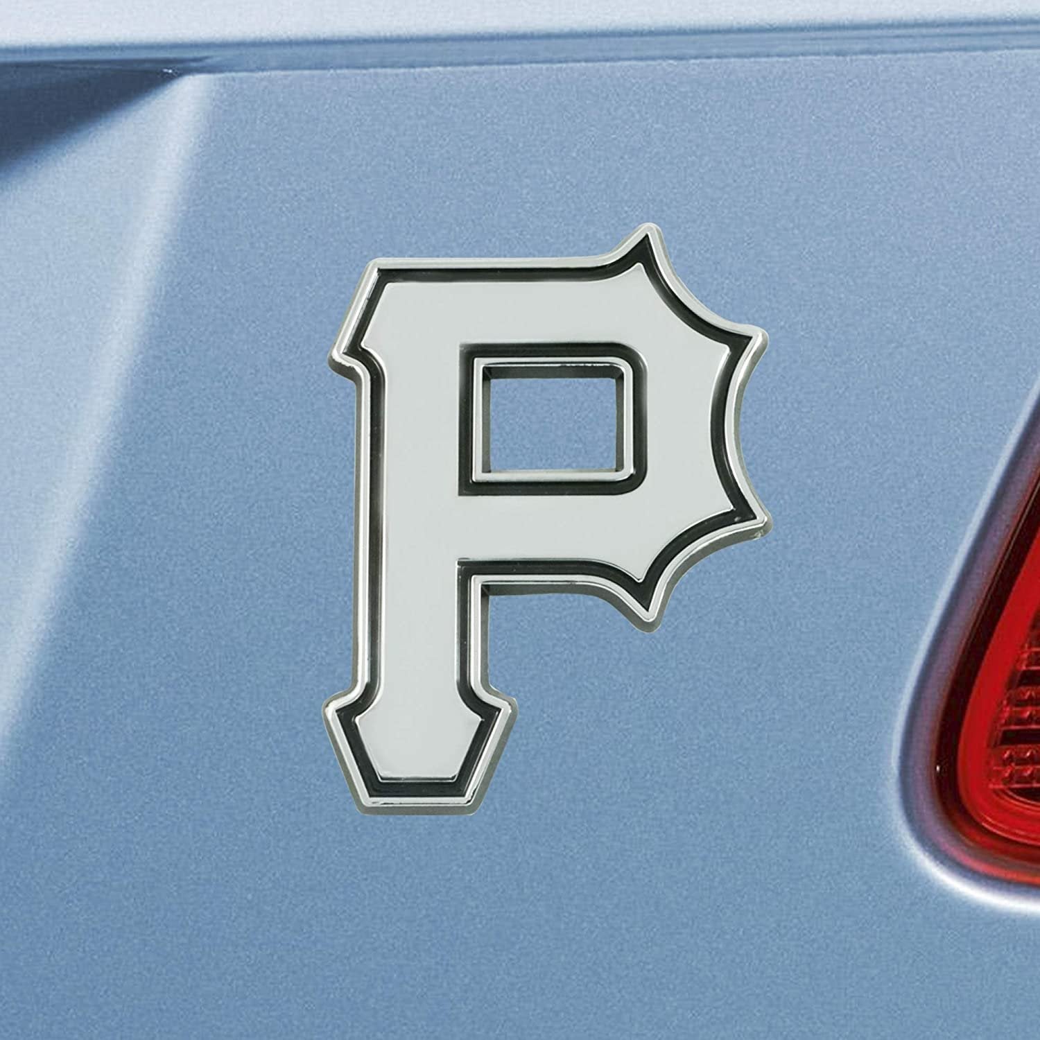 Pittsburgh Pirates Solid Metal Raised Auto Emblem Decal Adhesive Backing