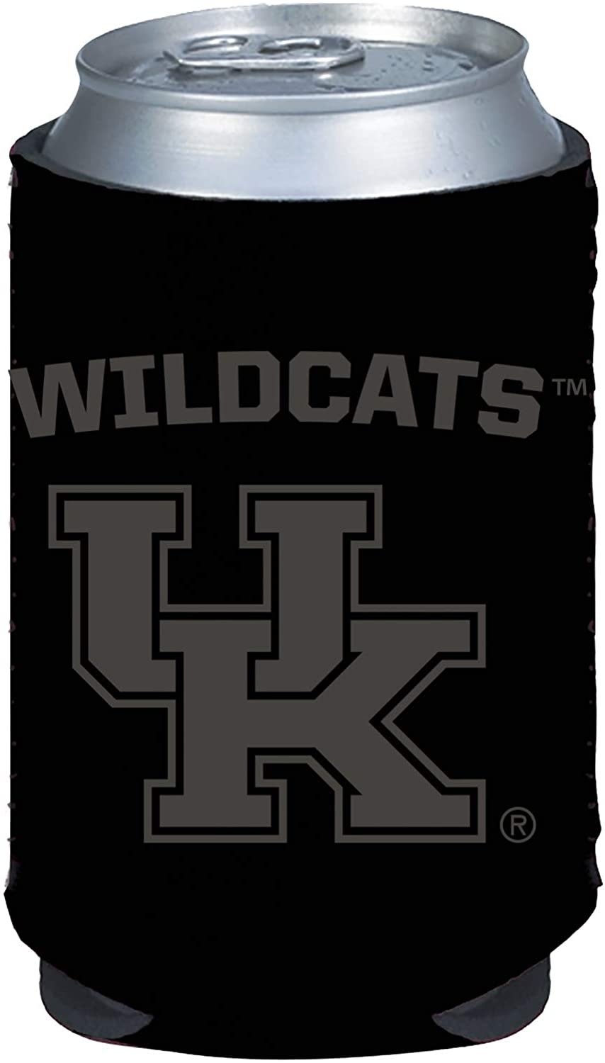 Kentucky Wildcats 2-Pack Tonal Black Design 12oz CAN Neoprene Beverage Insulator Holder Cooler University of